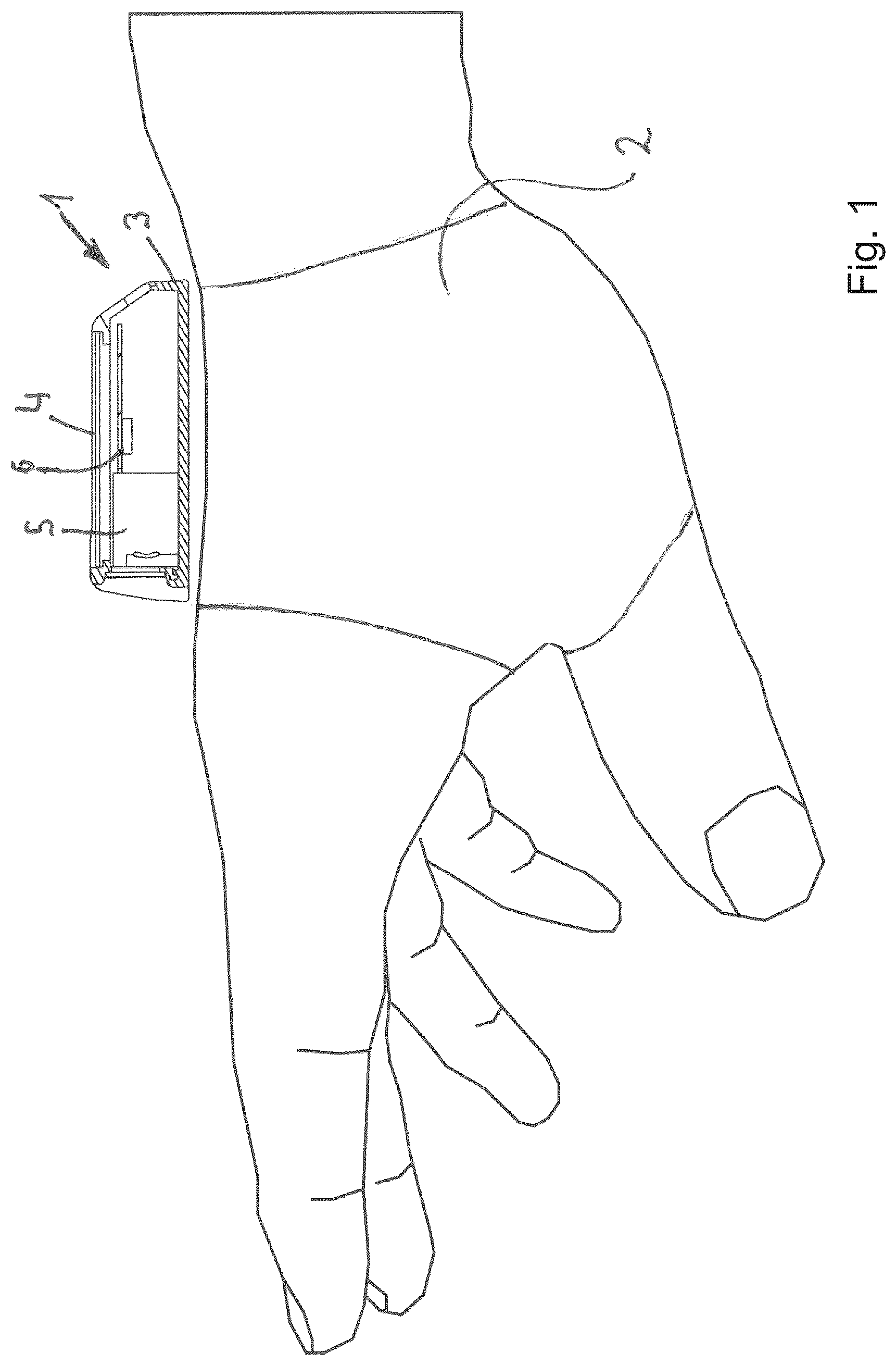 Patent US12613585 Figure 1 – Barcode reader with motion-based triggering