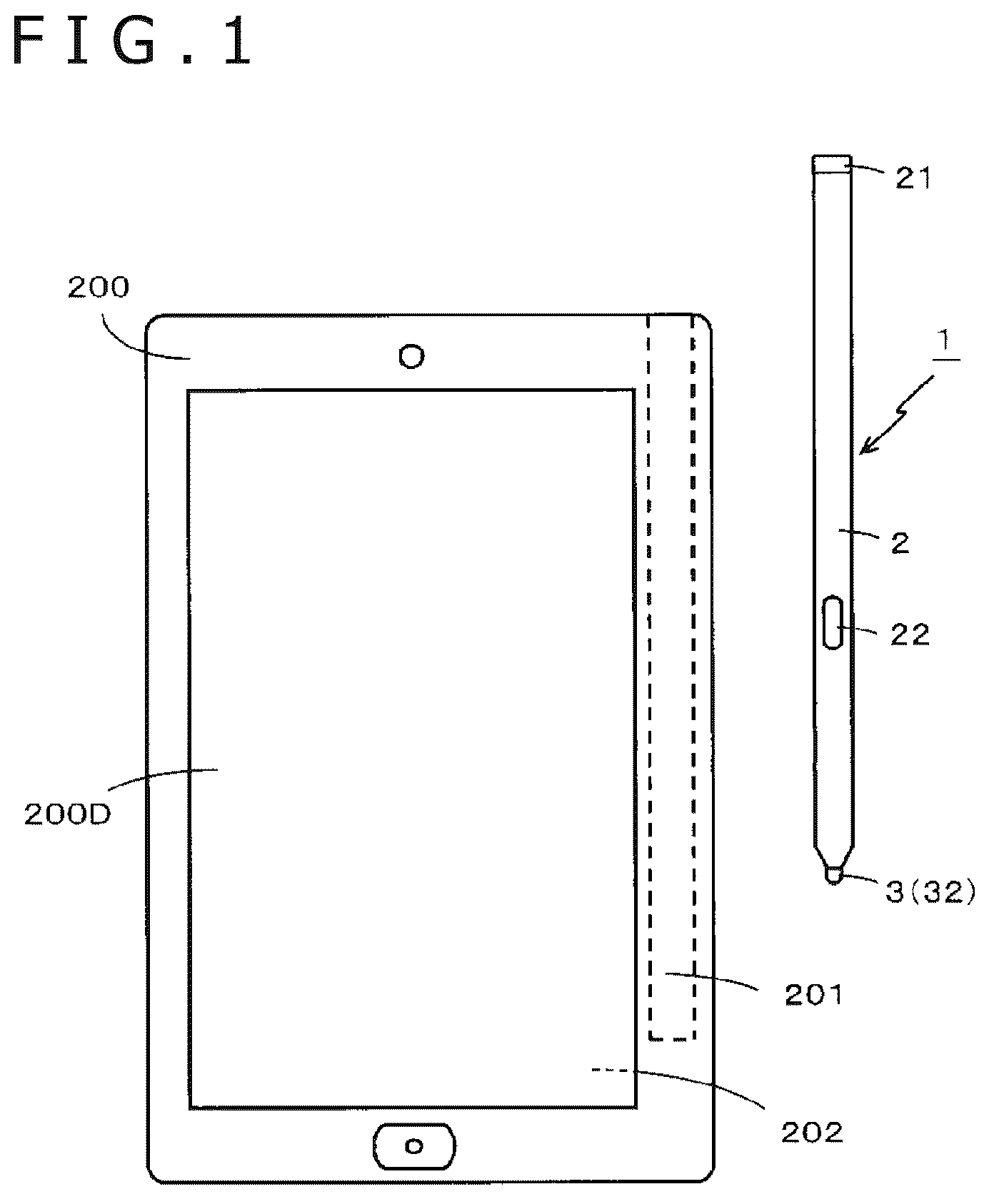 Patent US12613588 Figure 1 – Electronic pen