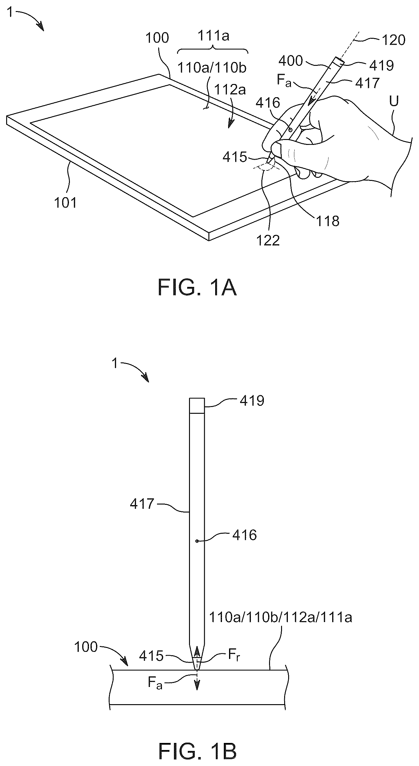 Patent US12613589 Figure 2 – Mechanically sensitive power efficient stylus for an electronic device