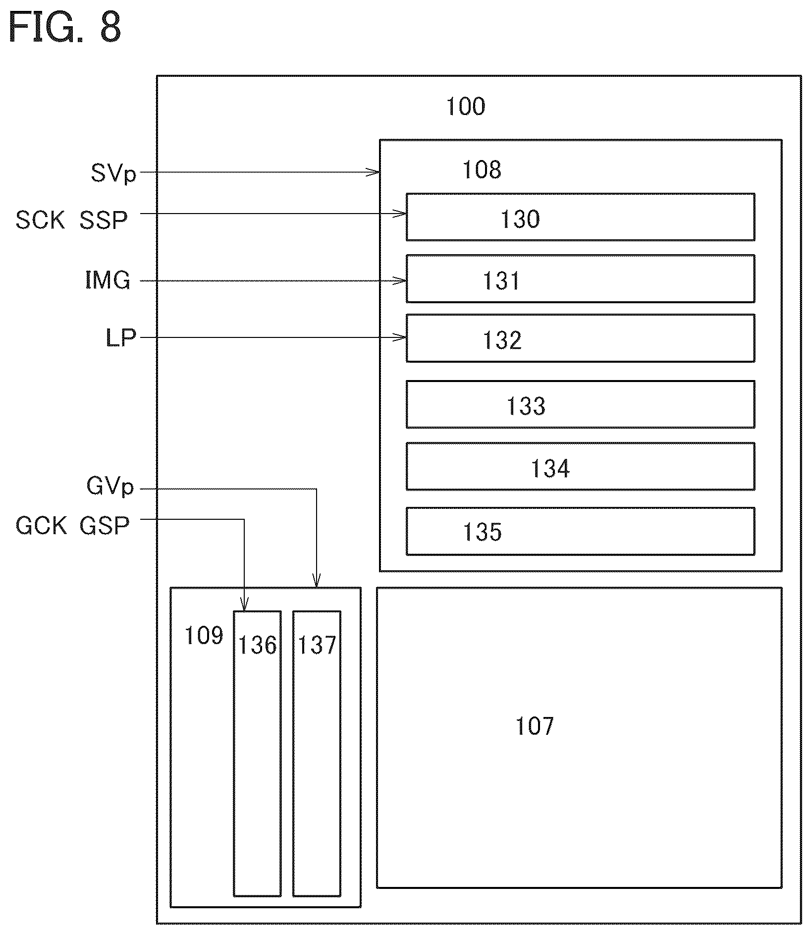 Patent US12613590 Figure 8 – Semiconductor display device and driving method the same