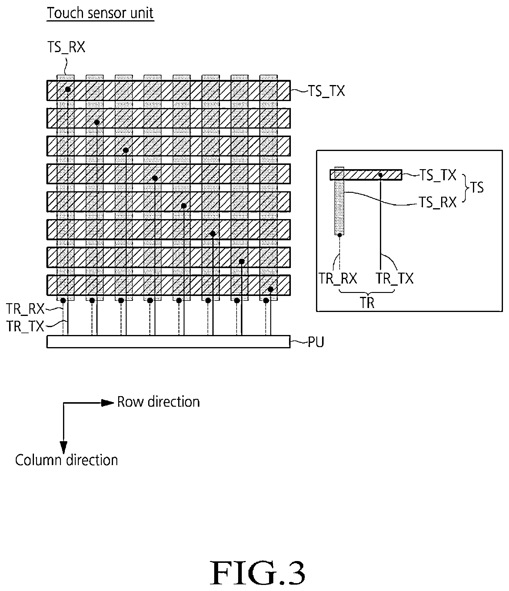 Patent US12613592 Figure 3 – Light emitting diode display device with built-in touch sensor