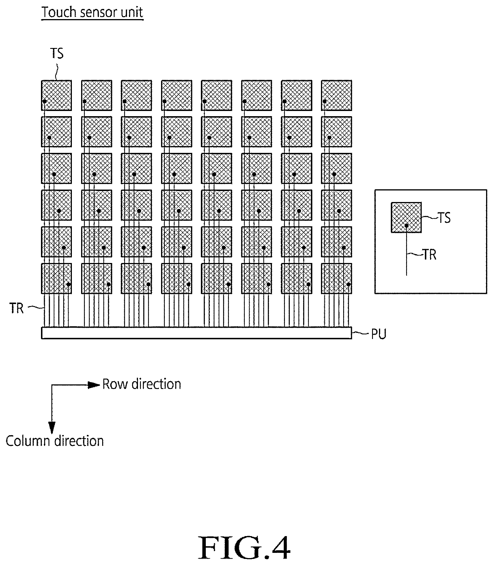 Patent US12613592 Figure 4 – Light emitting diode display device with built-in touch sensor