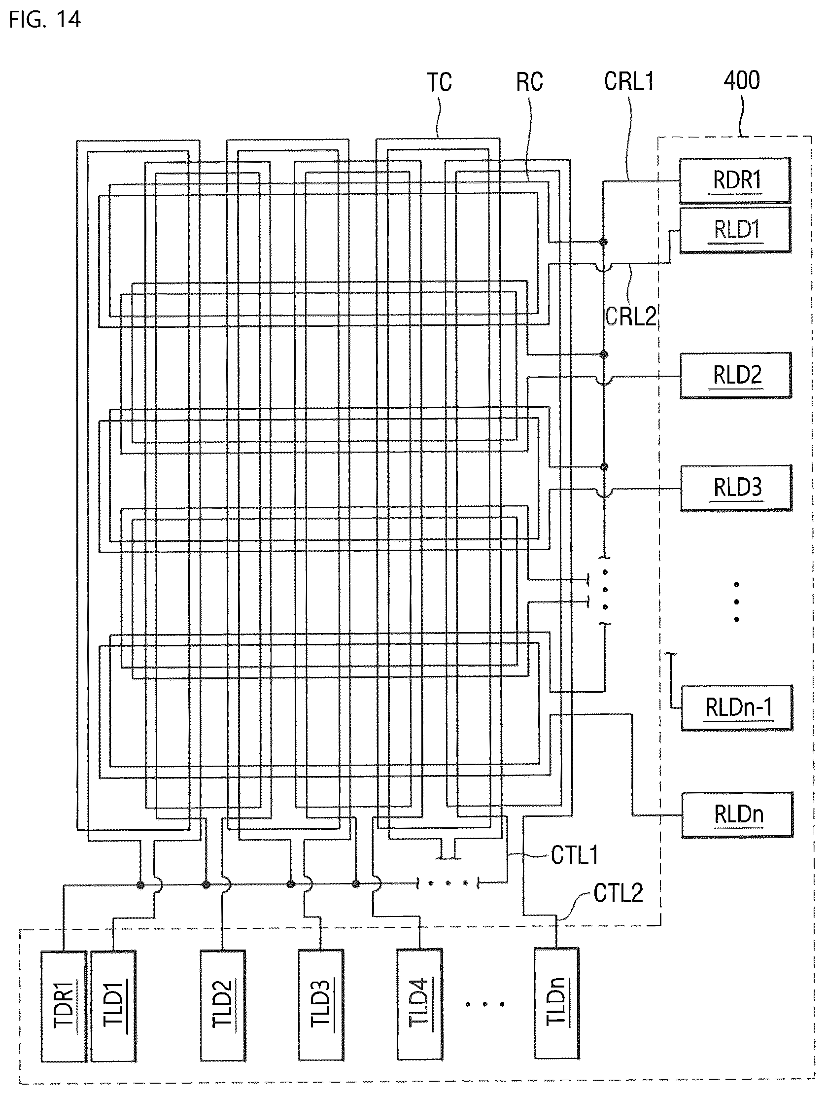 Patent US12613593 Figure 13 – Display device and a touch sensing system including the same