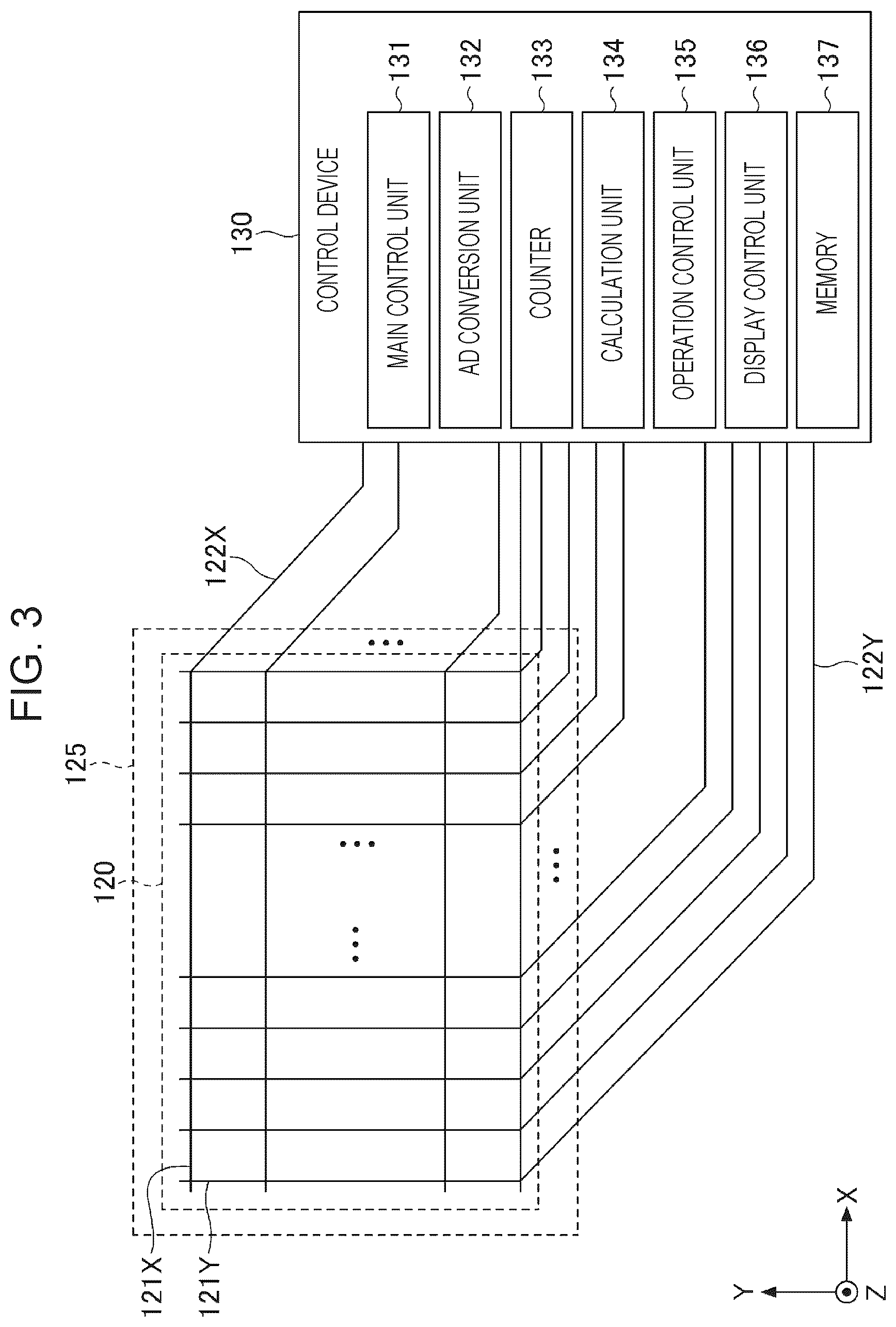 Patent US12613598 Figure 3 – Coordinate input device