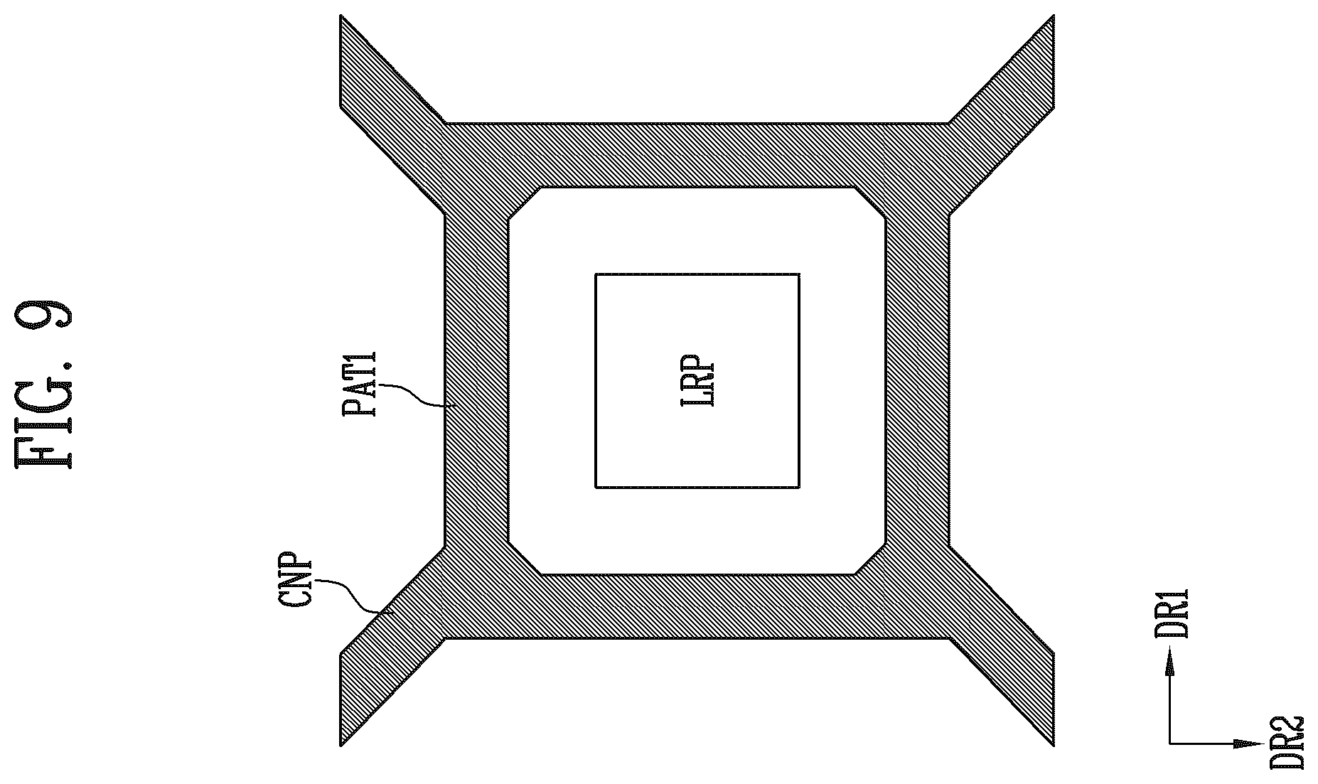 Patent US12613600 Figure 9 – Display device including touch sensing layer including conductive pattern