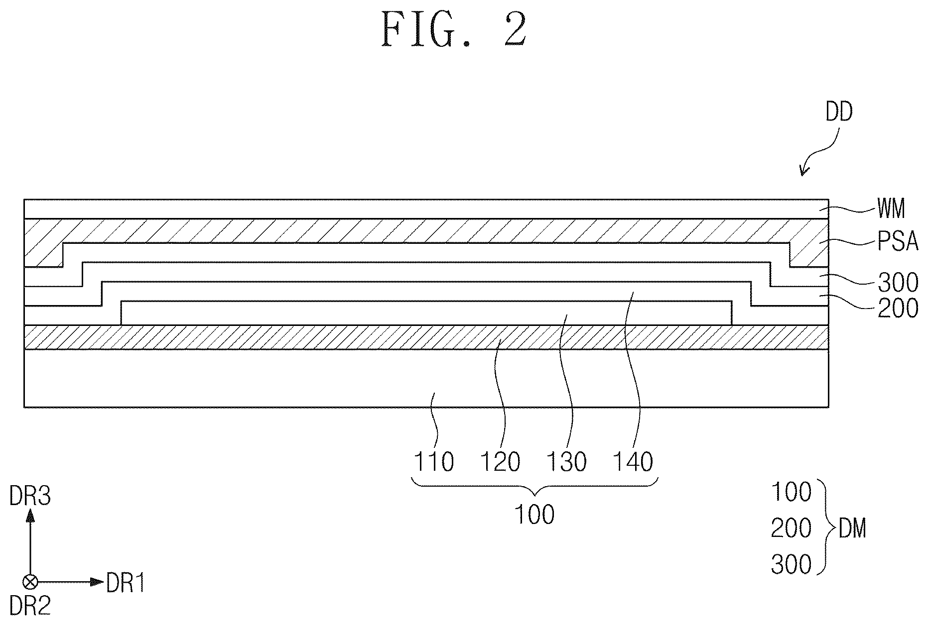 Patent US12613603 Figure 2 – Display device