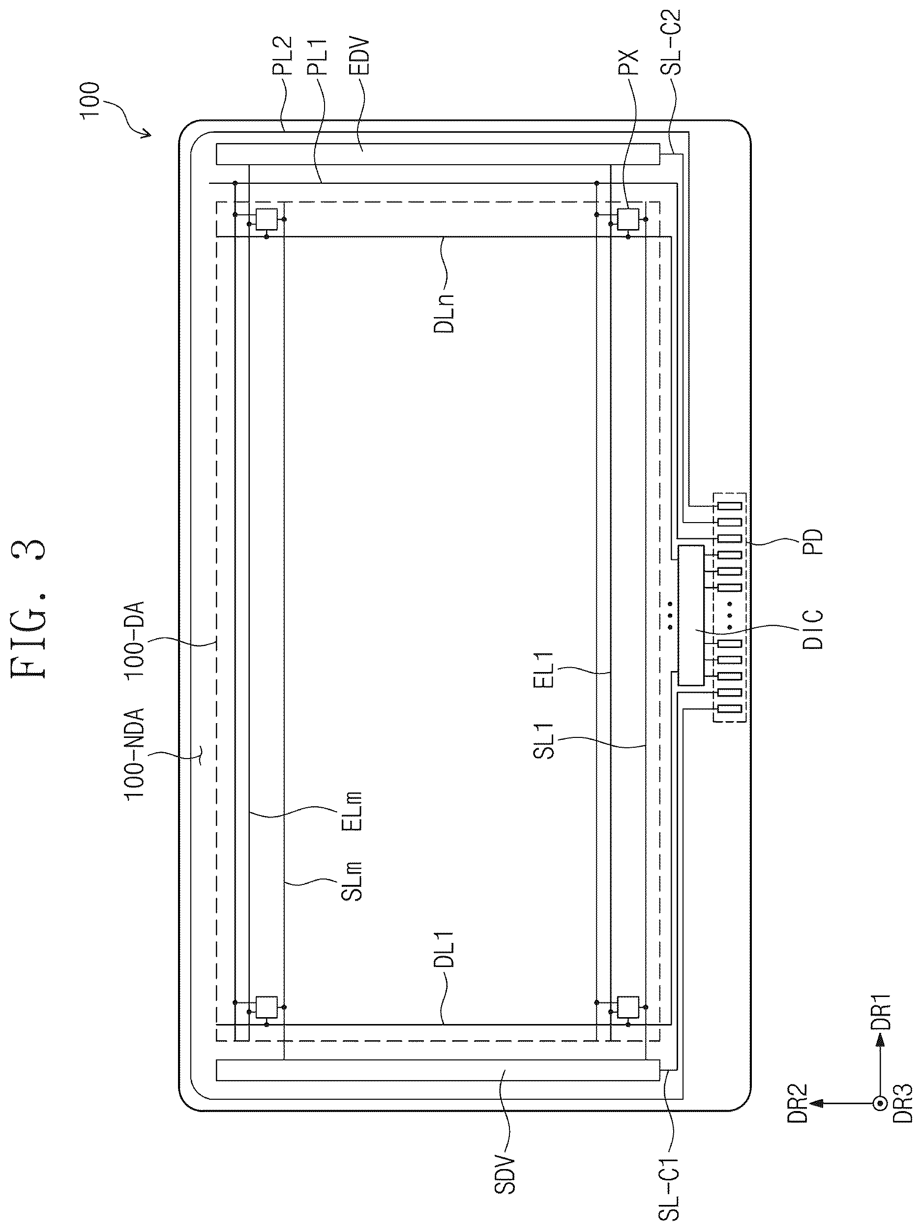 Patent US12613603 Figure 3 – Display device