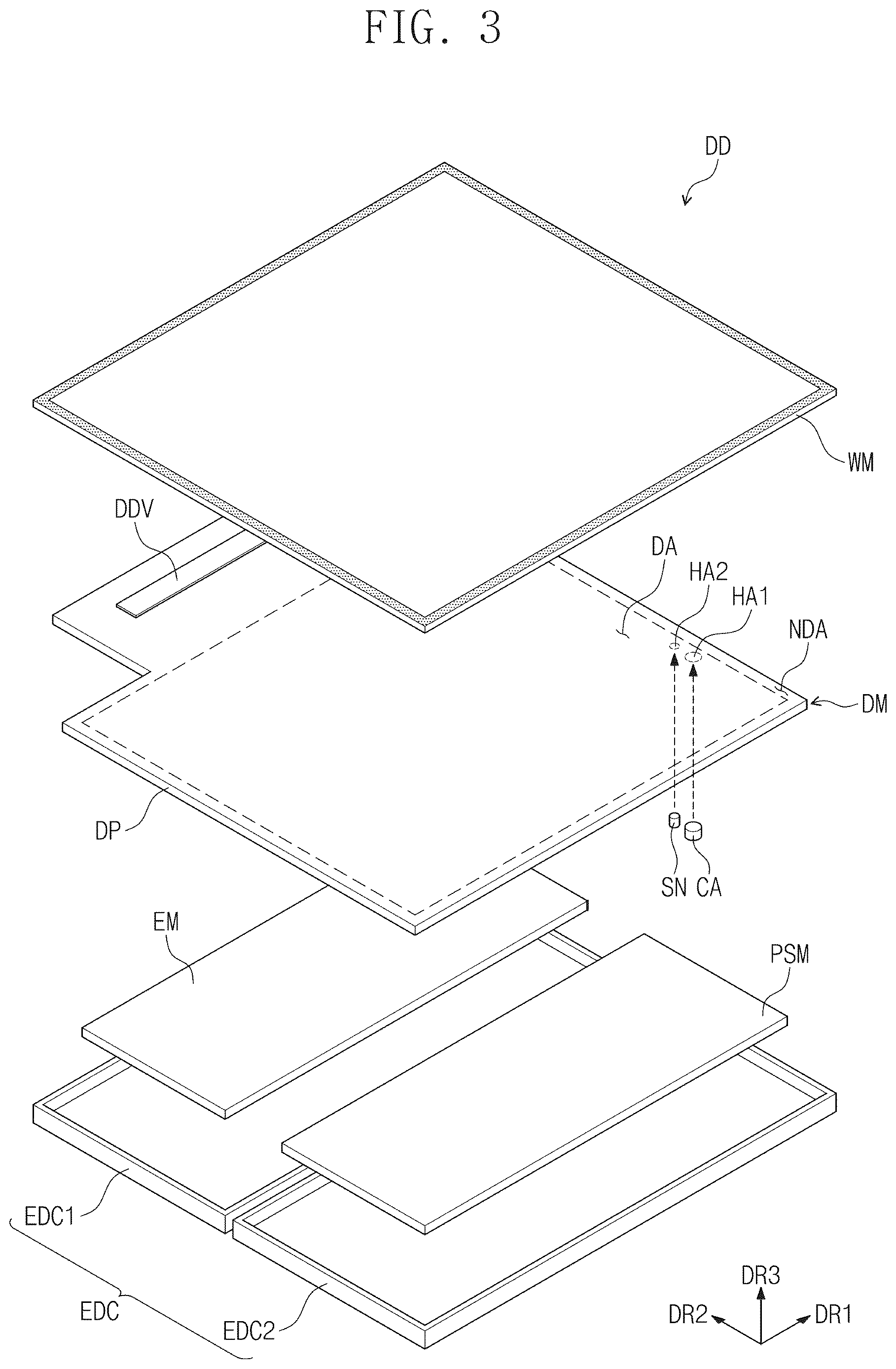 Patent US12613605 Figure 2 – Display device including digitizer with sensing coils