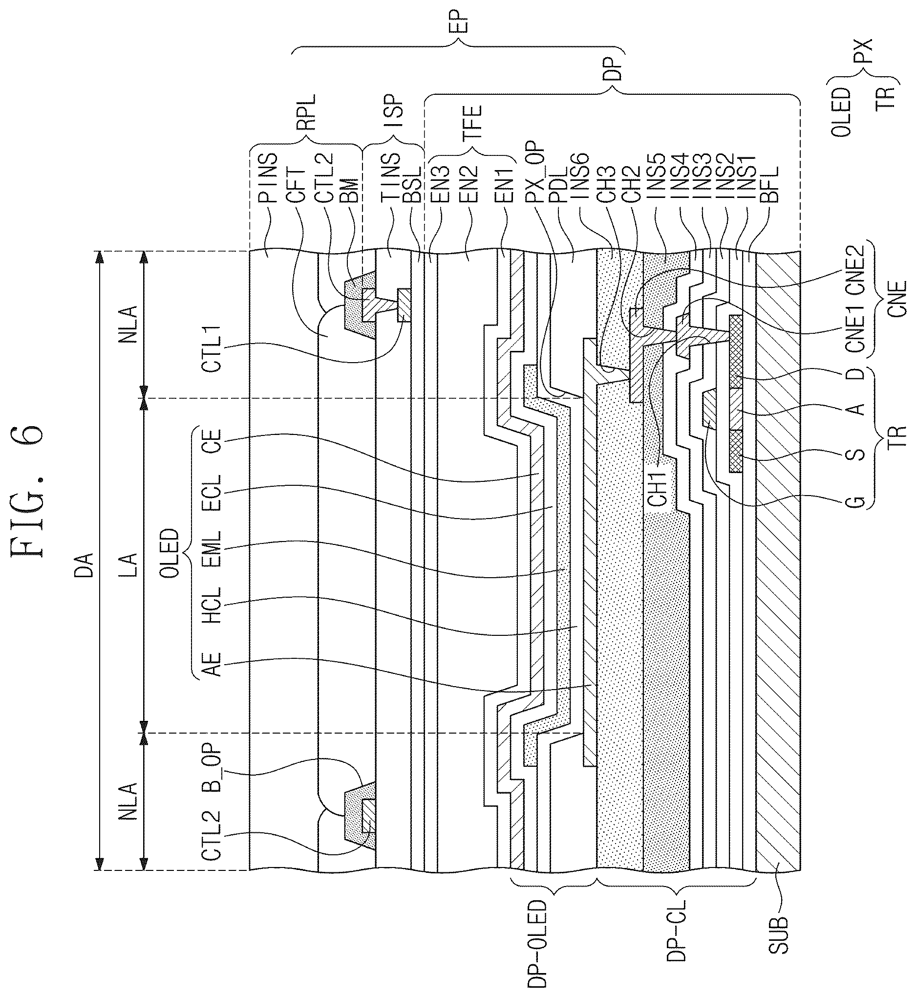 Patent US12613605 Figure 5 – Display device including digitizer with sensing coils