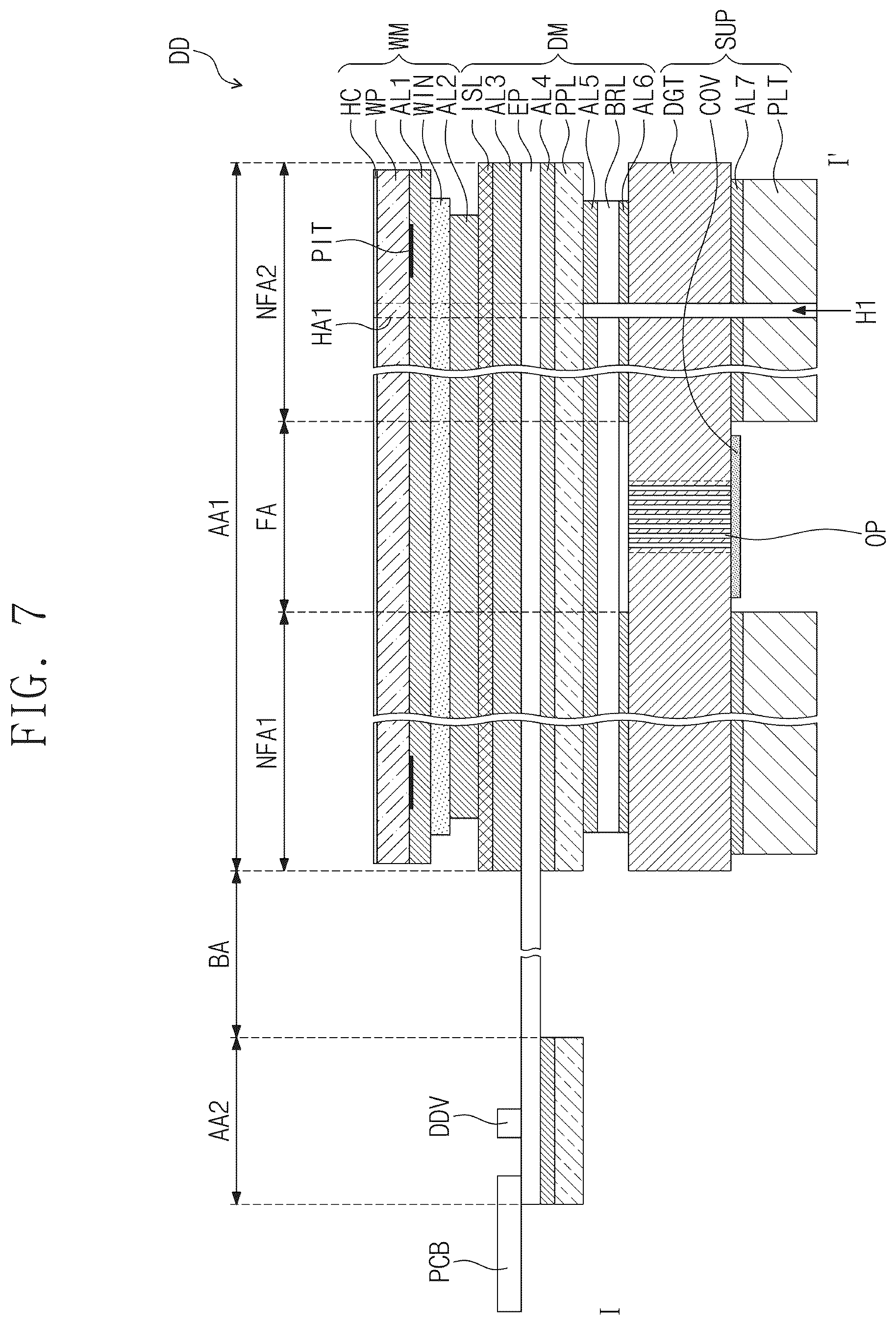 Patent US12613605 Figure 6 – Display device including digitizer with sensing coils