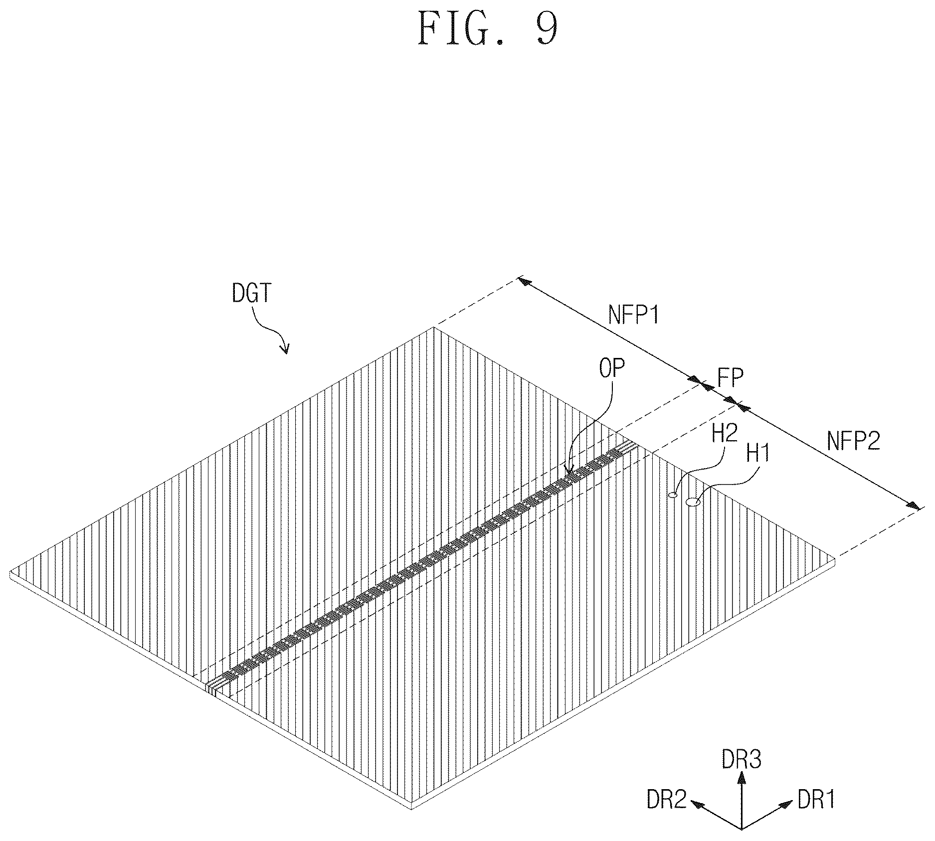 Patent US12613605 Figure 8 – Display device including digitizer with sensing coils