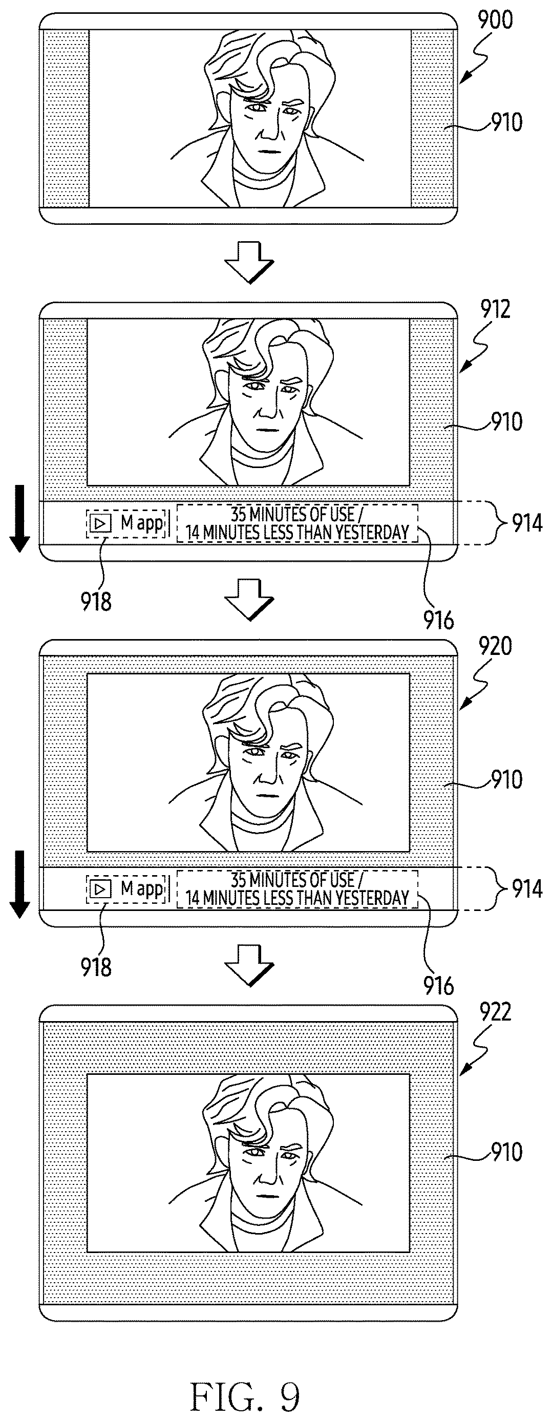 Patent US12613606 Figure 11 – Electronic device for adaptively changing representation of image according to change in display area of rollable display