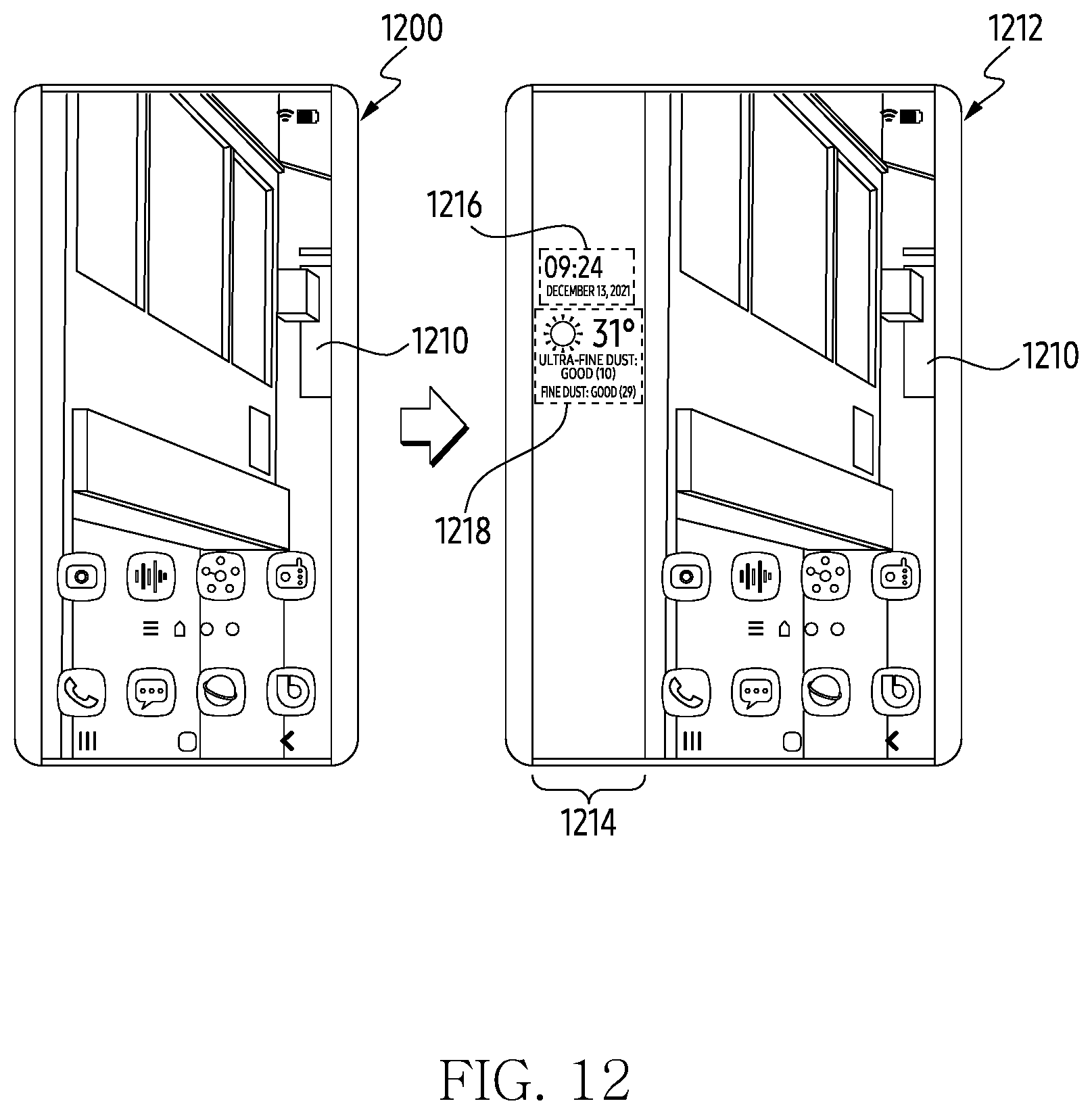 Patent US12613606 Figure 14 – Electronic device for adaptively changing representation of image according to change in display area of rollable display