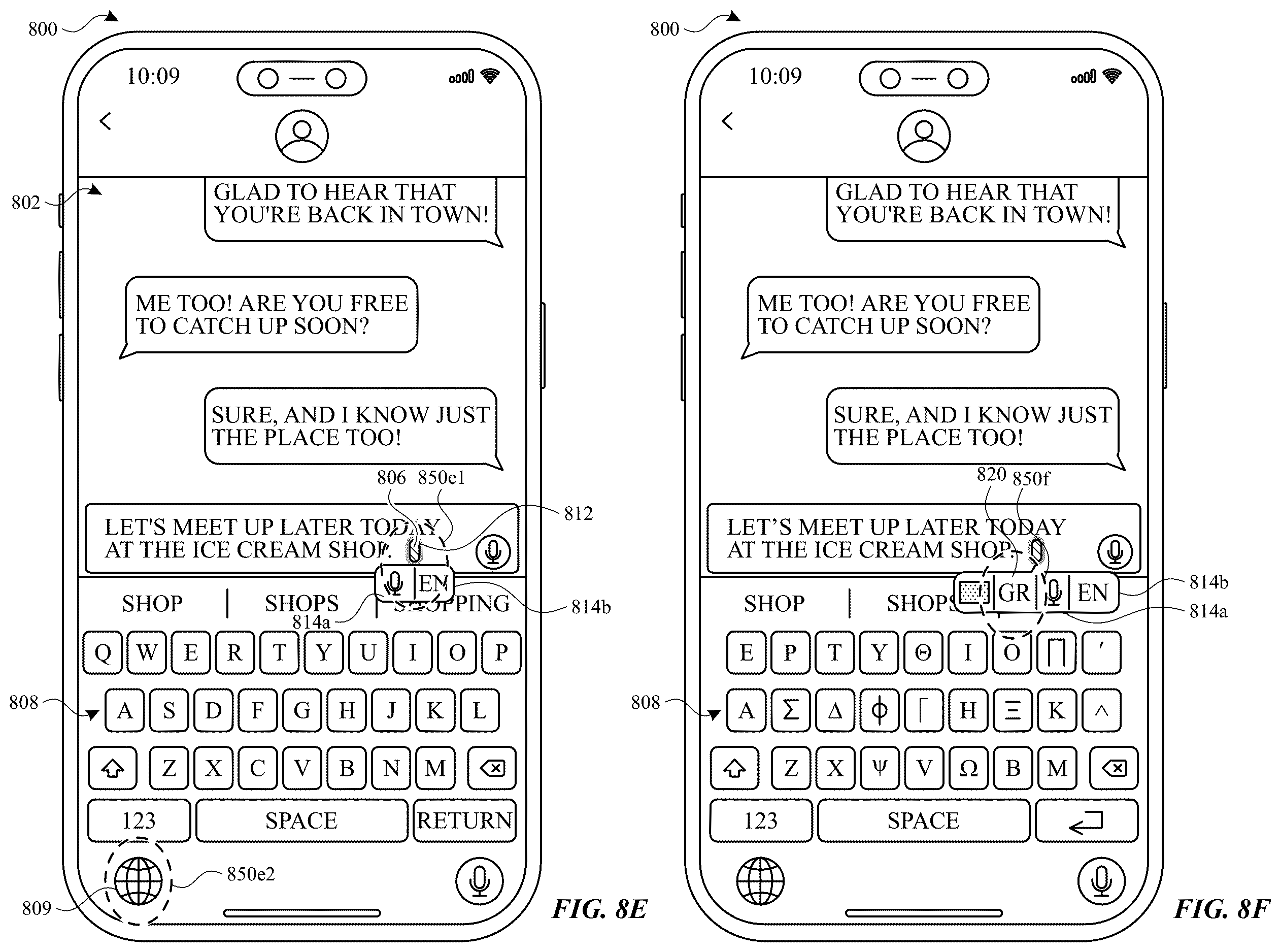 Patent US12613608 Figure 18 – User interfaces for managing input modes
