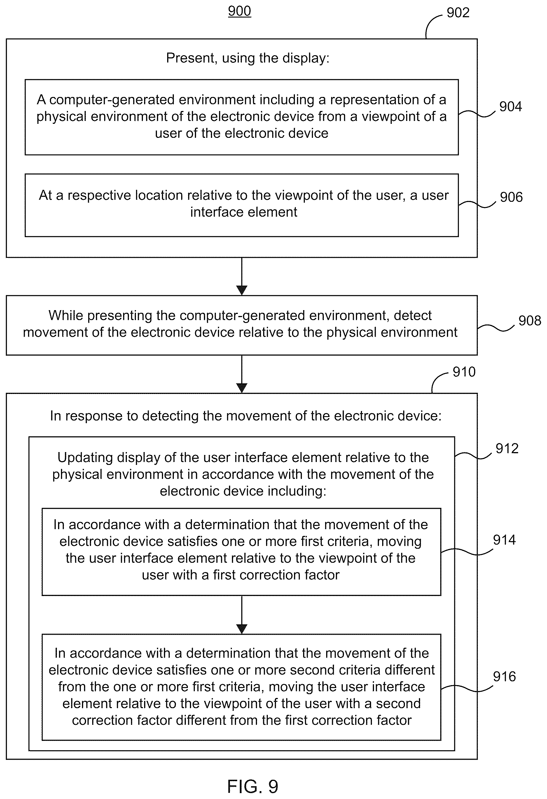 Patent US12613609 Figure 12 – Systems and methods of motion-based user interfaces