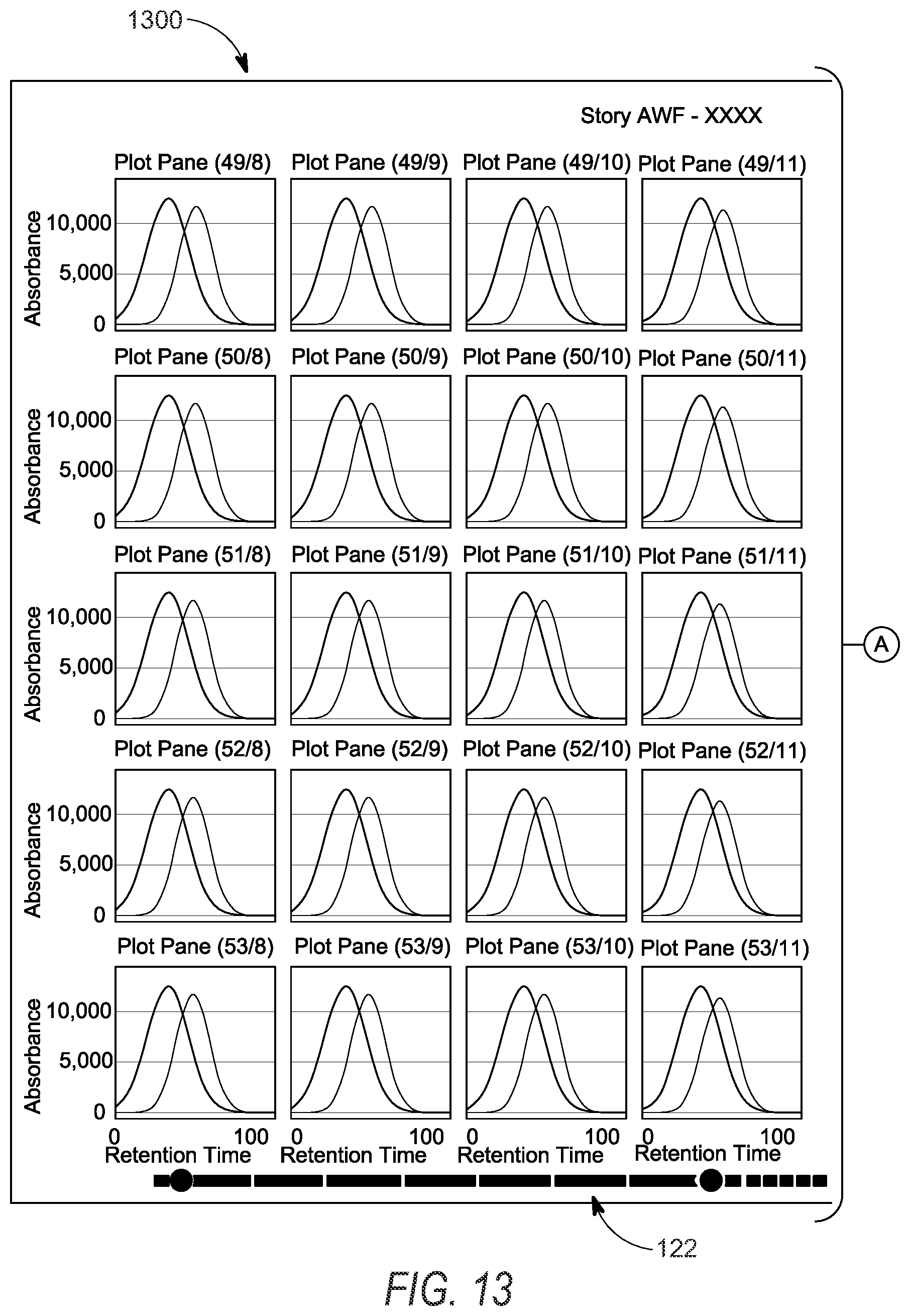 Patent US12613611 Figure 17 – Linear and non-linear range-based plot pane selection