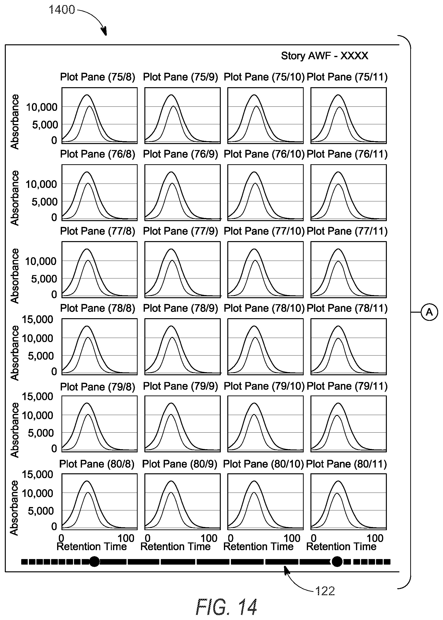 Patent US12613611 Figure 19 – Linear and non-linear range-based plot pane selection