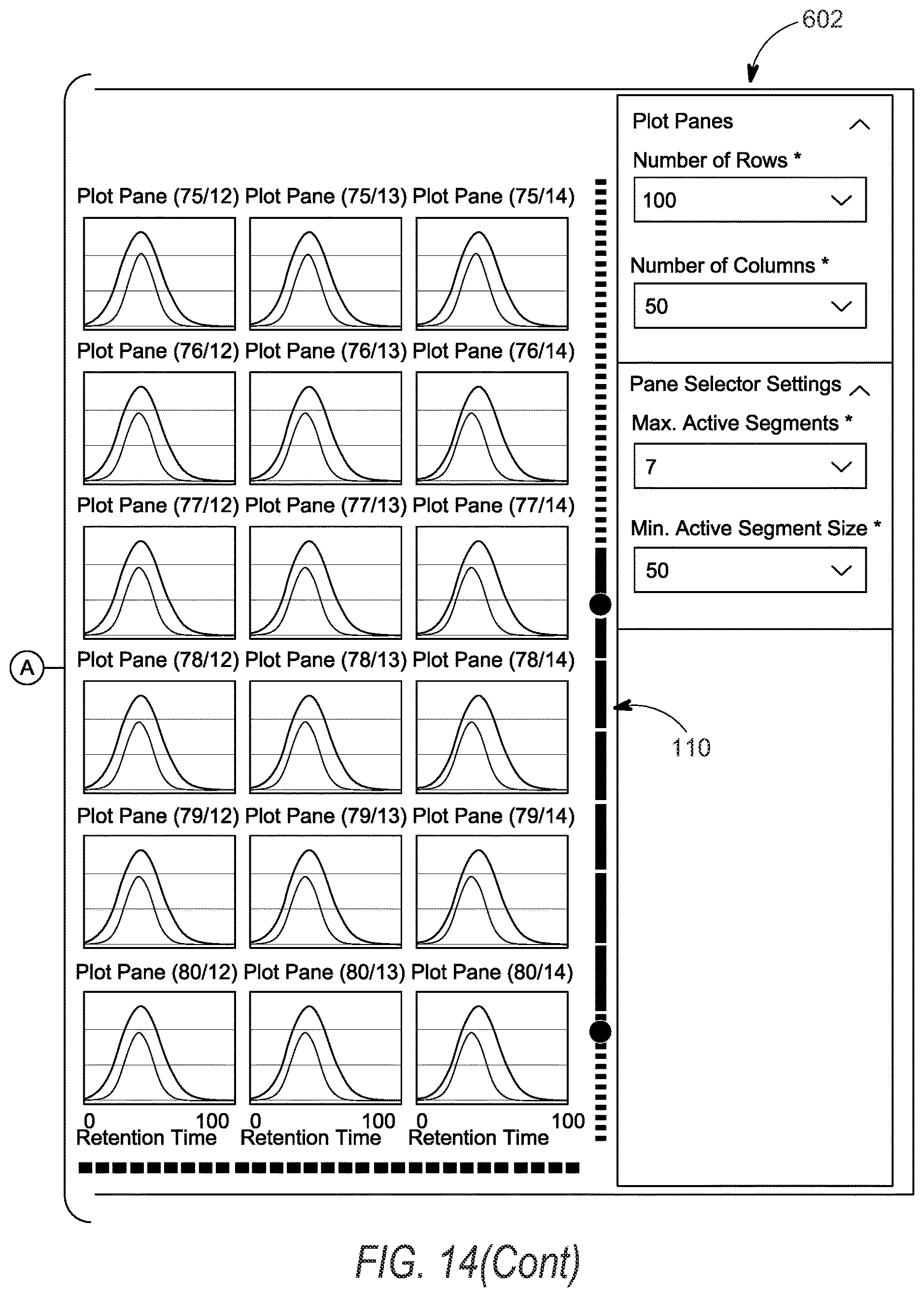 Patent US12613611 Figure 20 – Linear and non-linear range-based plot pane selection