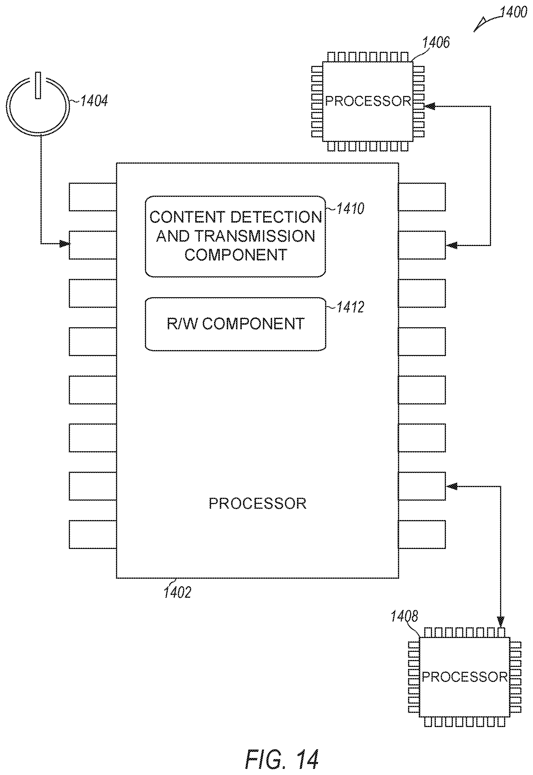 Patent US12613612 Figure 14 – Media content detection and management