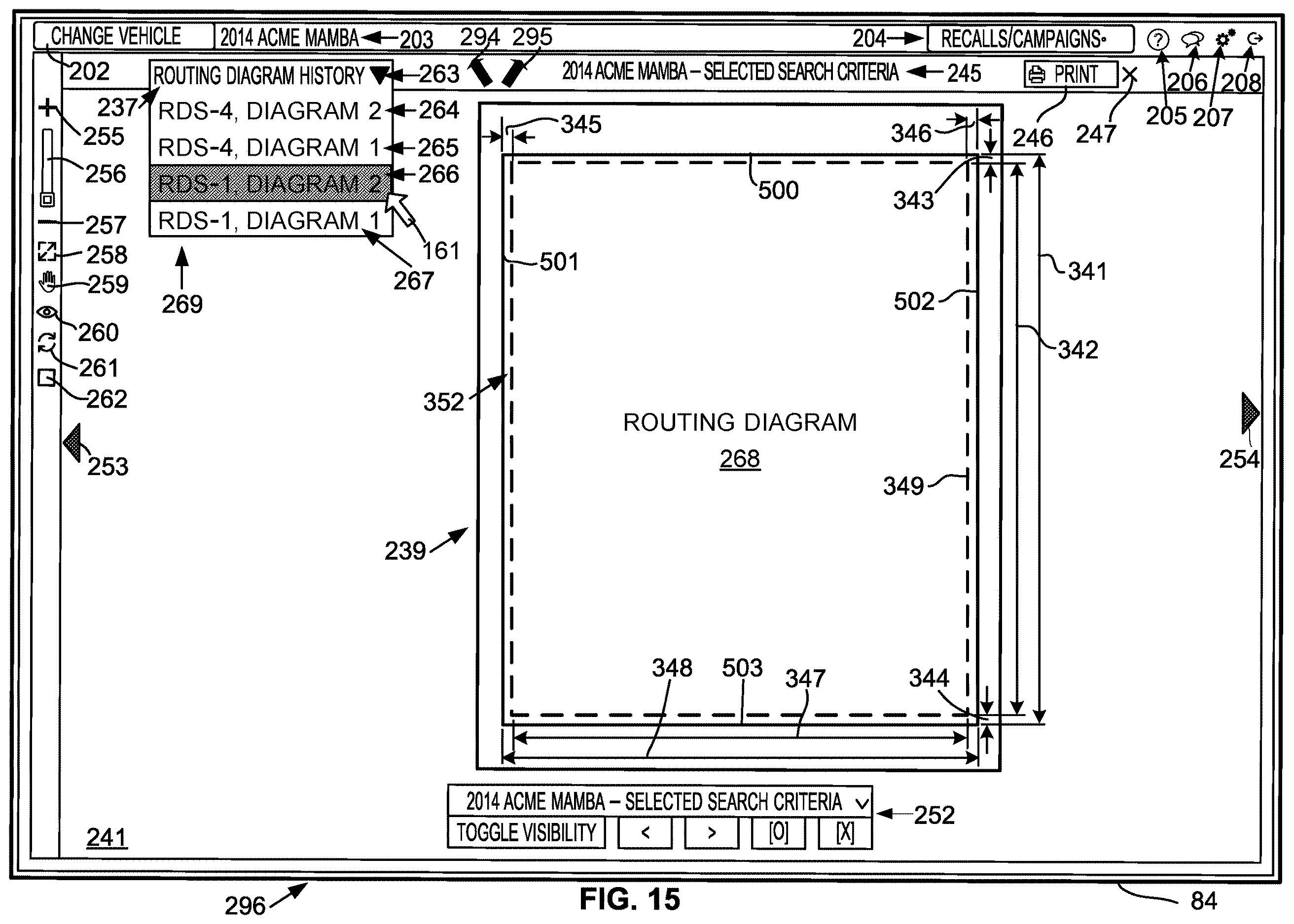 Patent US12613618 Figure 11 – Method and system for displaying multiple routing diagrams