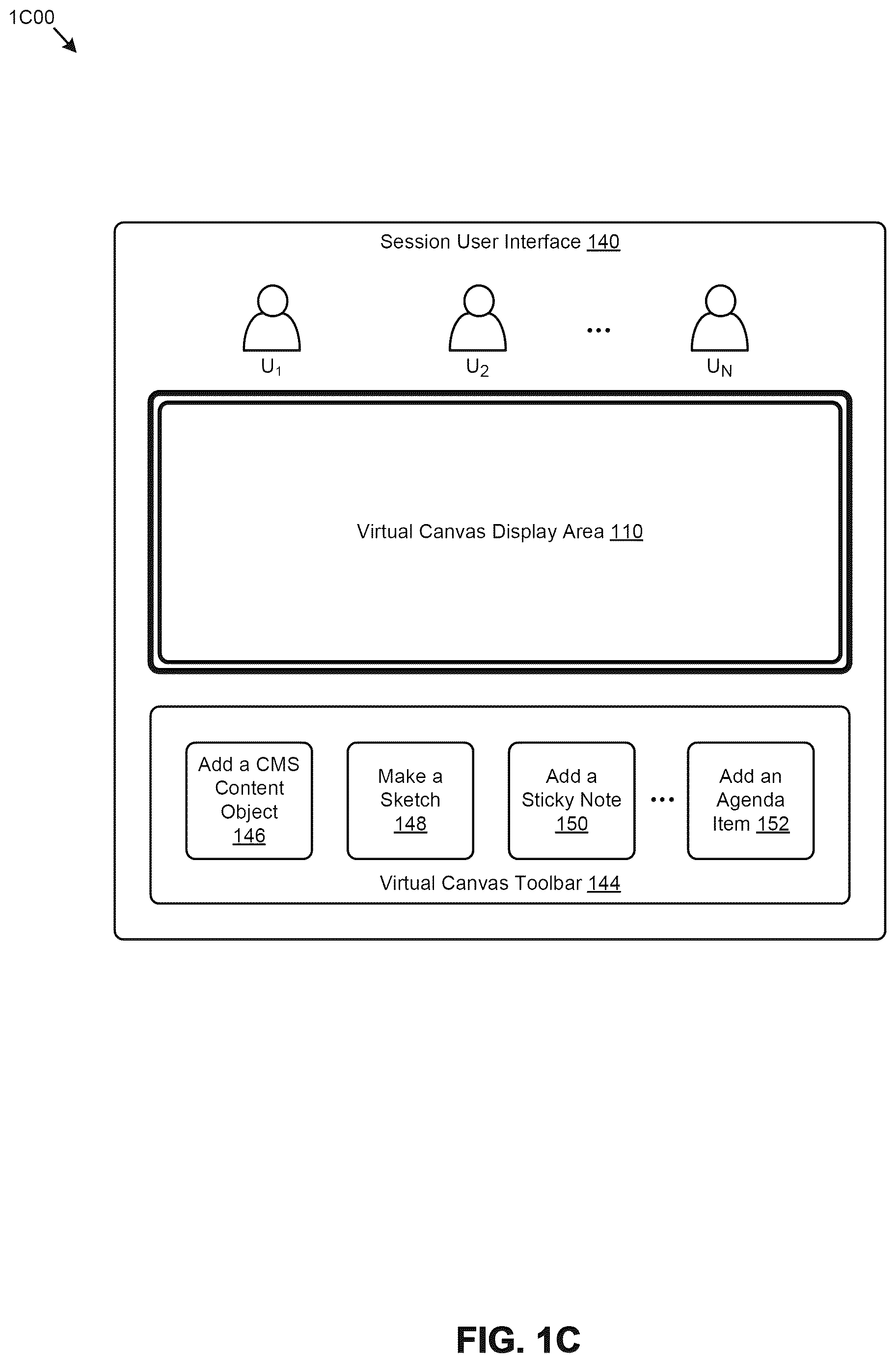 Patent US12613619 Figure 3 – Web meeting integrations with content management systems