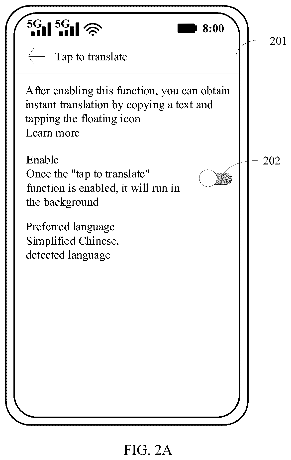 Patent US12613620 Figure 2 – Translation method and electronic device