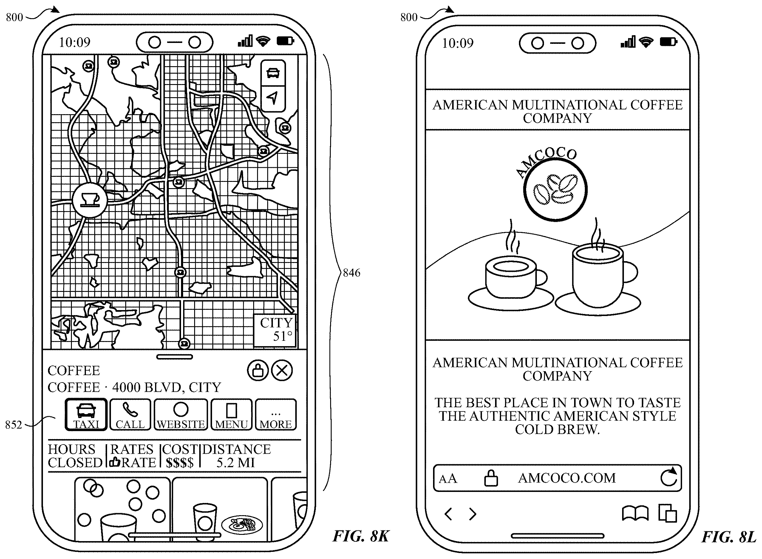 Patent US12613621 Figure 18 – Search to application user interface transitions
