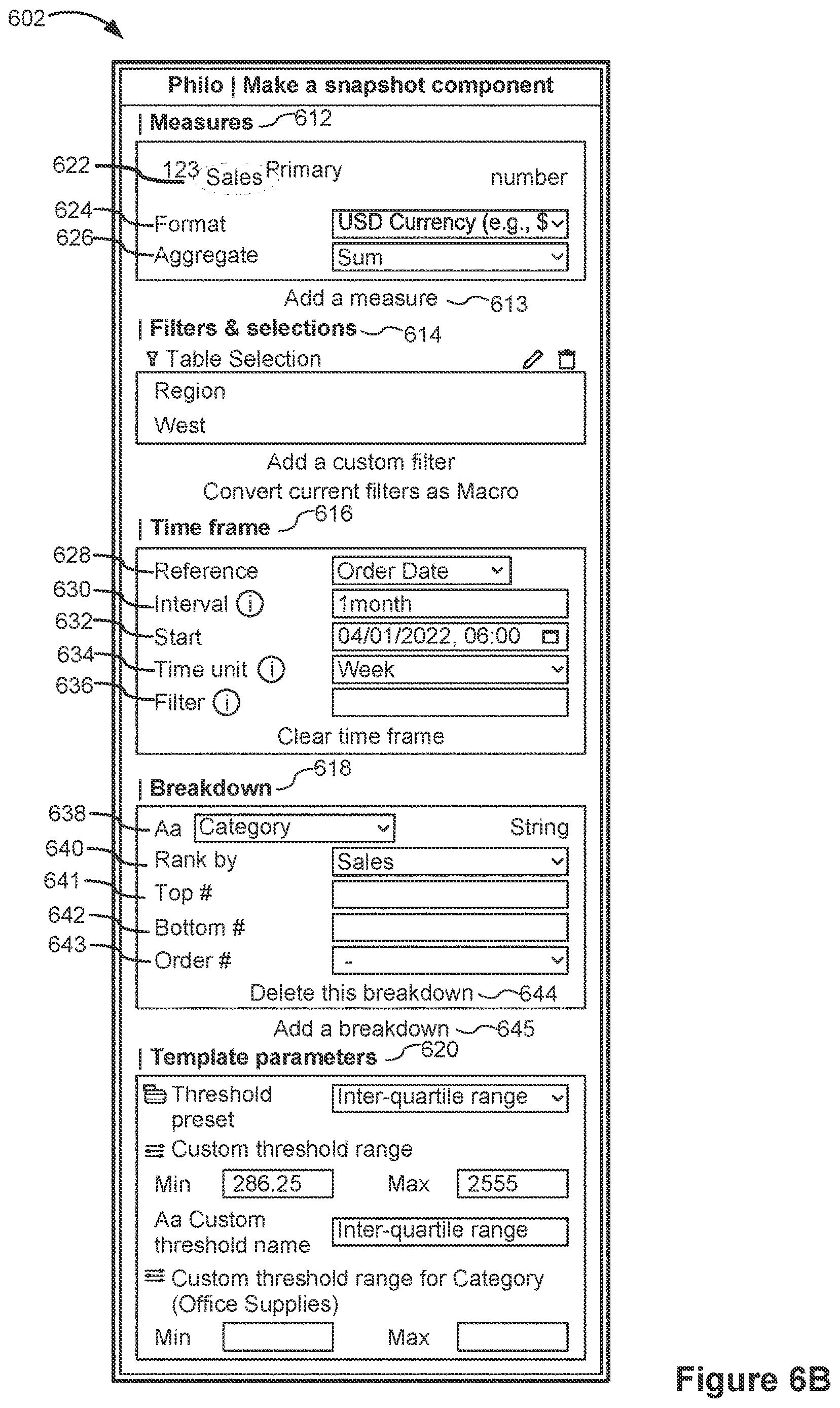 Patent US12613625 Figure 10 – Retargeting dashboard content as interactive data snapshots for collaboration platforms