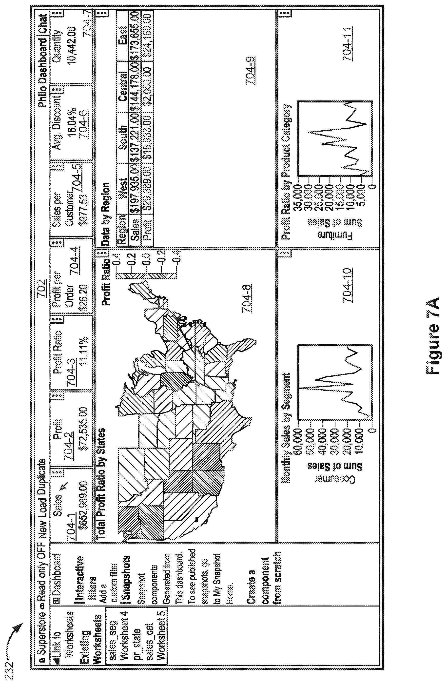 Patent US12613625 Figure 13 – Retargeting dashboard content as interactive data snapshots for collaboration platforms