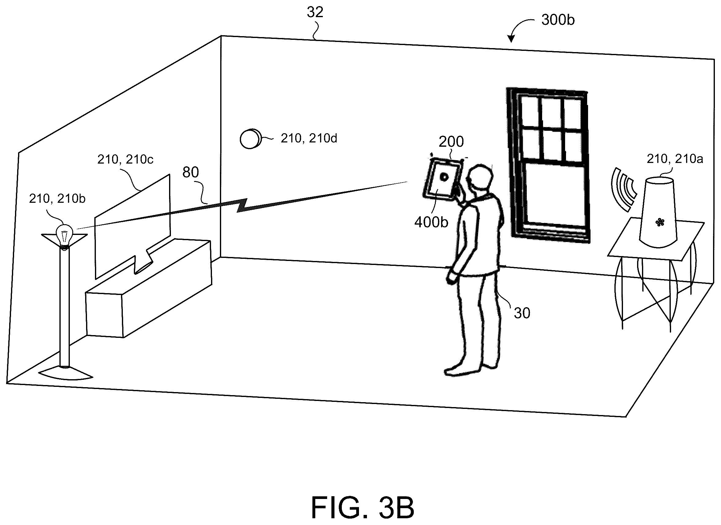 Patent US12613626 Figure 4 – Proximity-based controls on a second device
