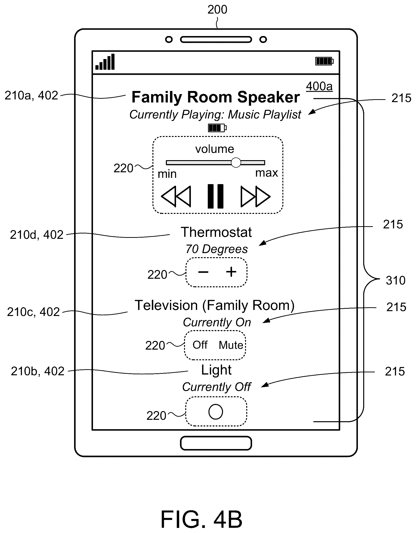 Patent US12613626 Figure 7 – Proximity-based controls on a second device