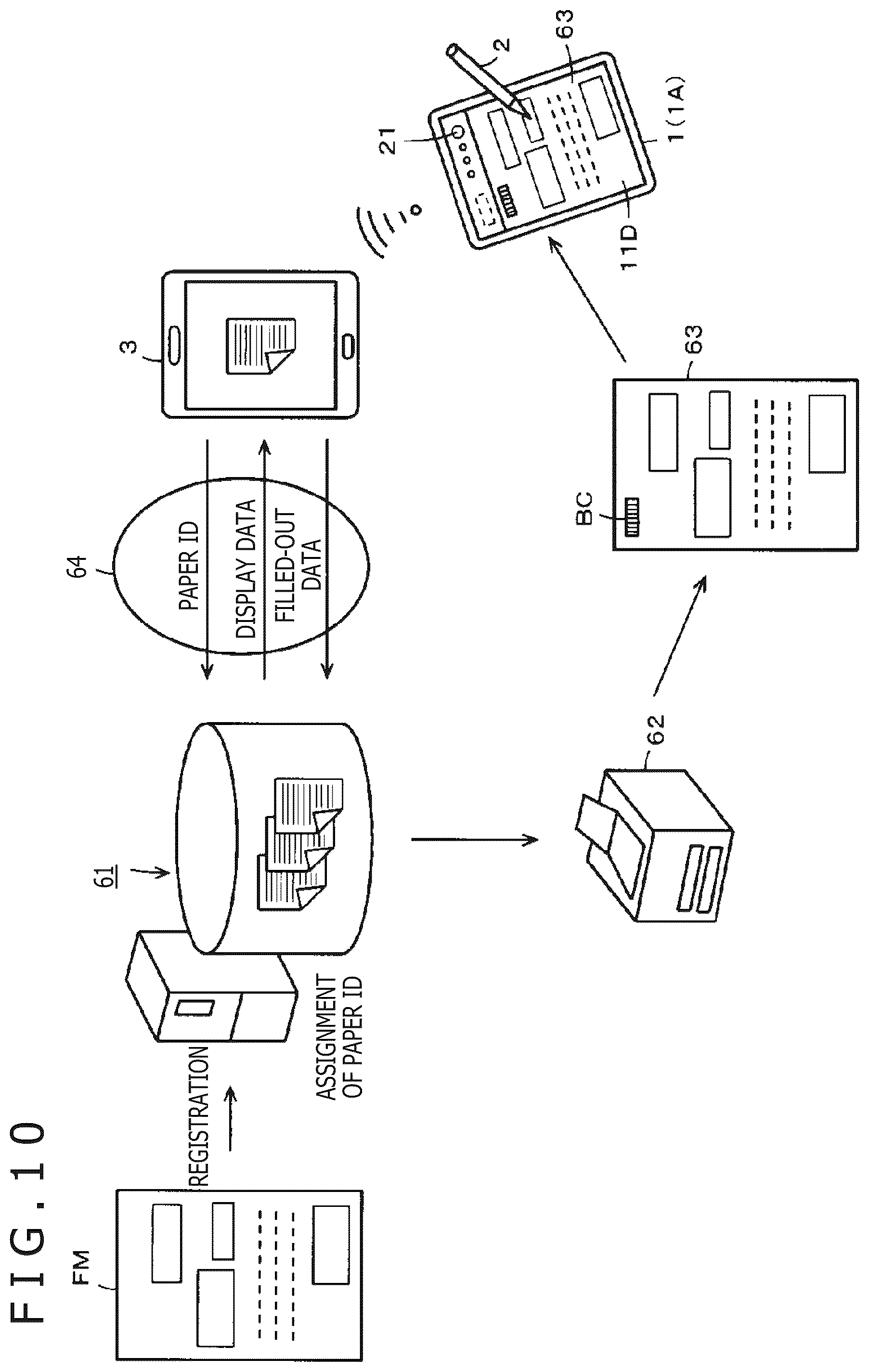 Patent US12613629 Figure 9 – Handwriting input device