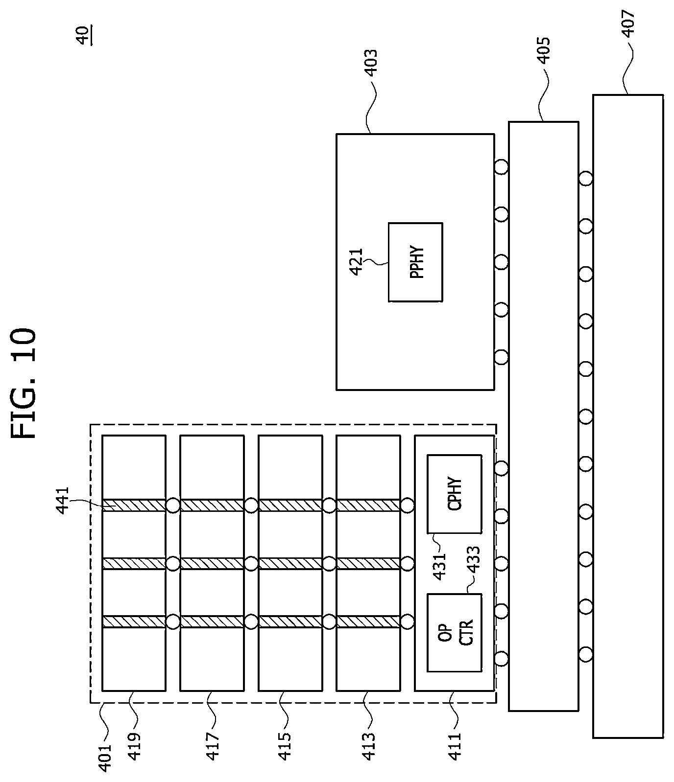 Patent US12613631 Figure 10 – Stack memory devices configured to communicate via packets