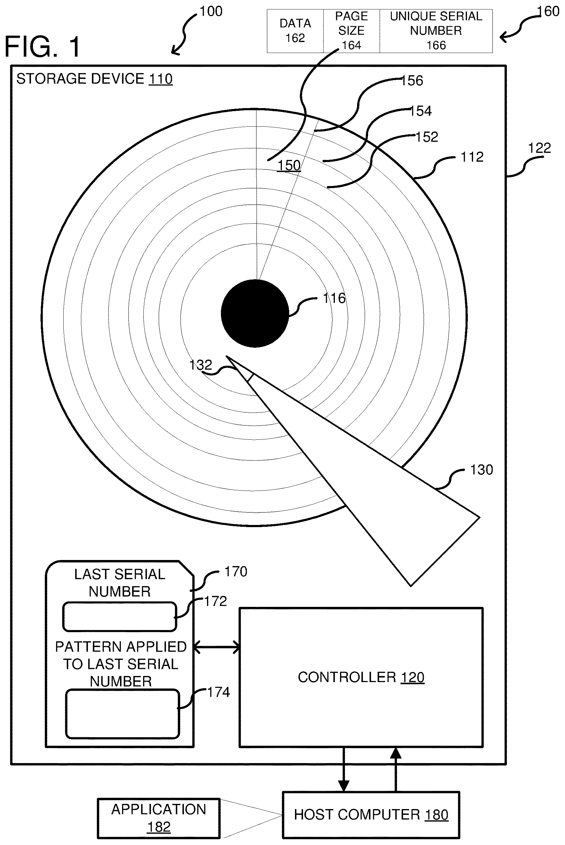 Patent US12613637 Figure 1 – Torn-write self-detection in a storage volume