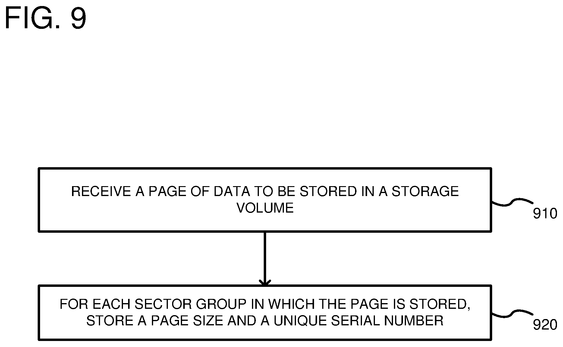 Patent US12613637 Figure 9 – Torn-write self-detection in a storage volume