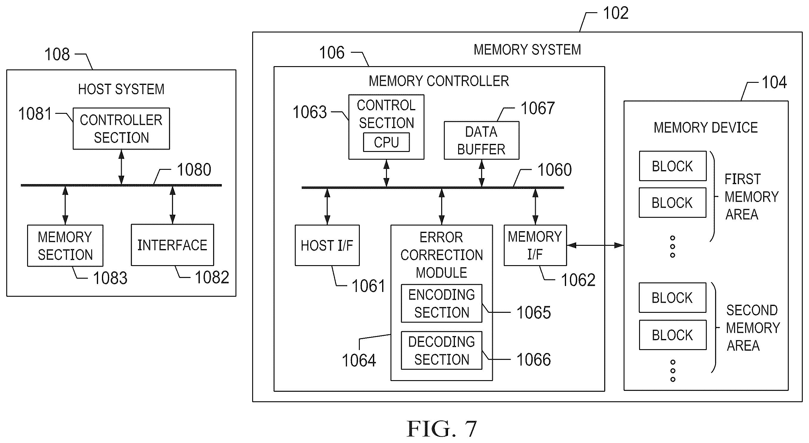 Patent US12613644 Figure 8 – Memory system, electronic apparatus and operating method thereof, host system, and storage medium