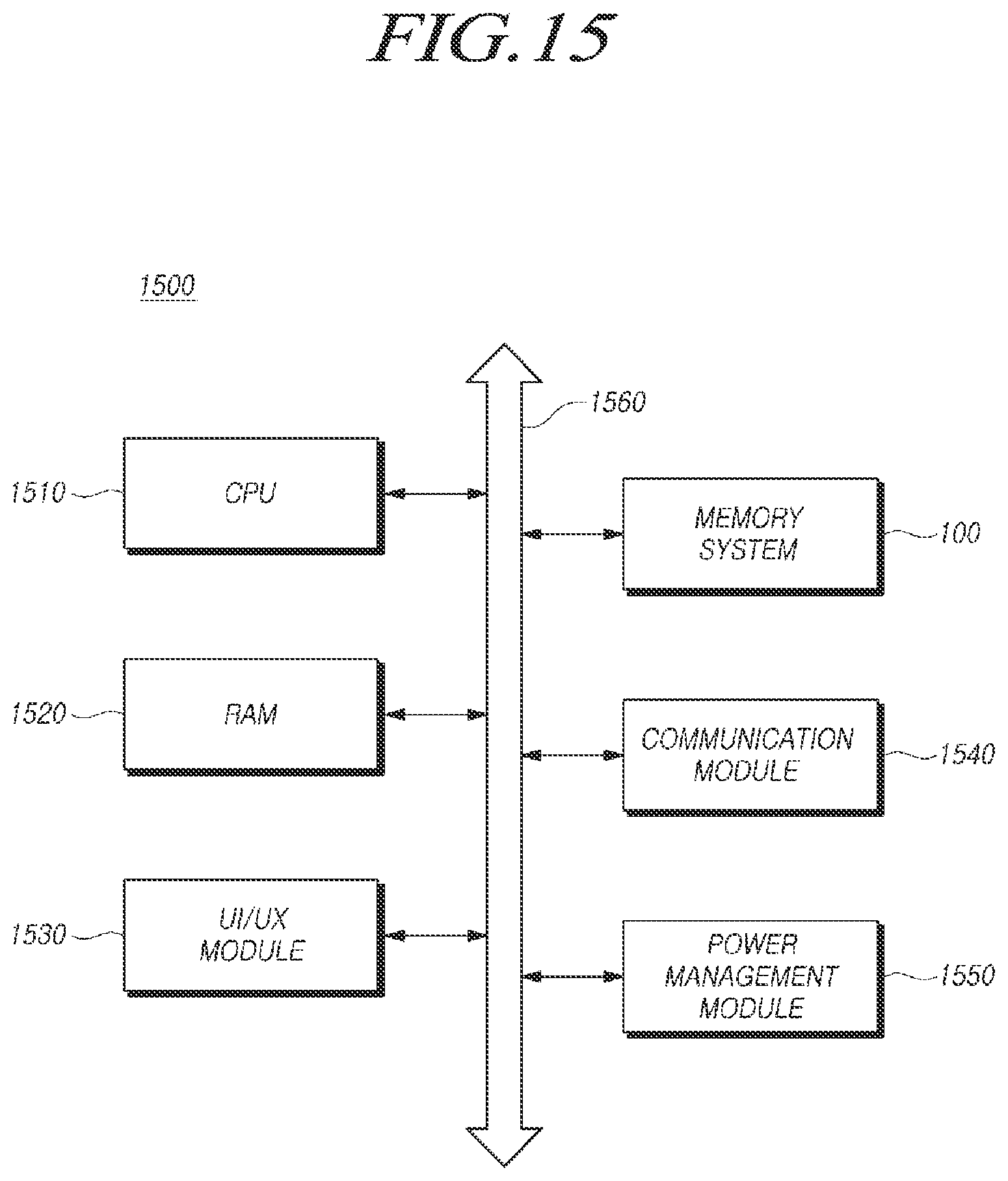 Patent US12613648 Figure 15 – Memory system for executing a target operation based on a program state of a super memory block and operating method thereof