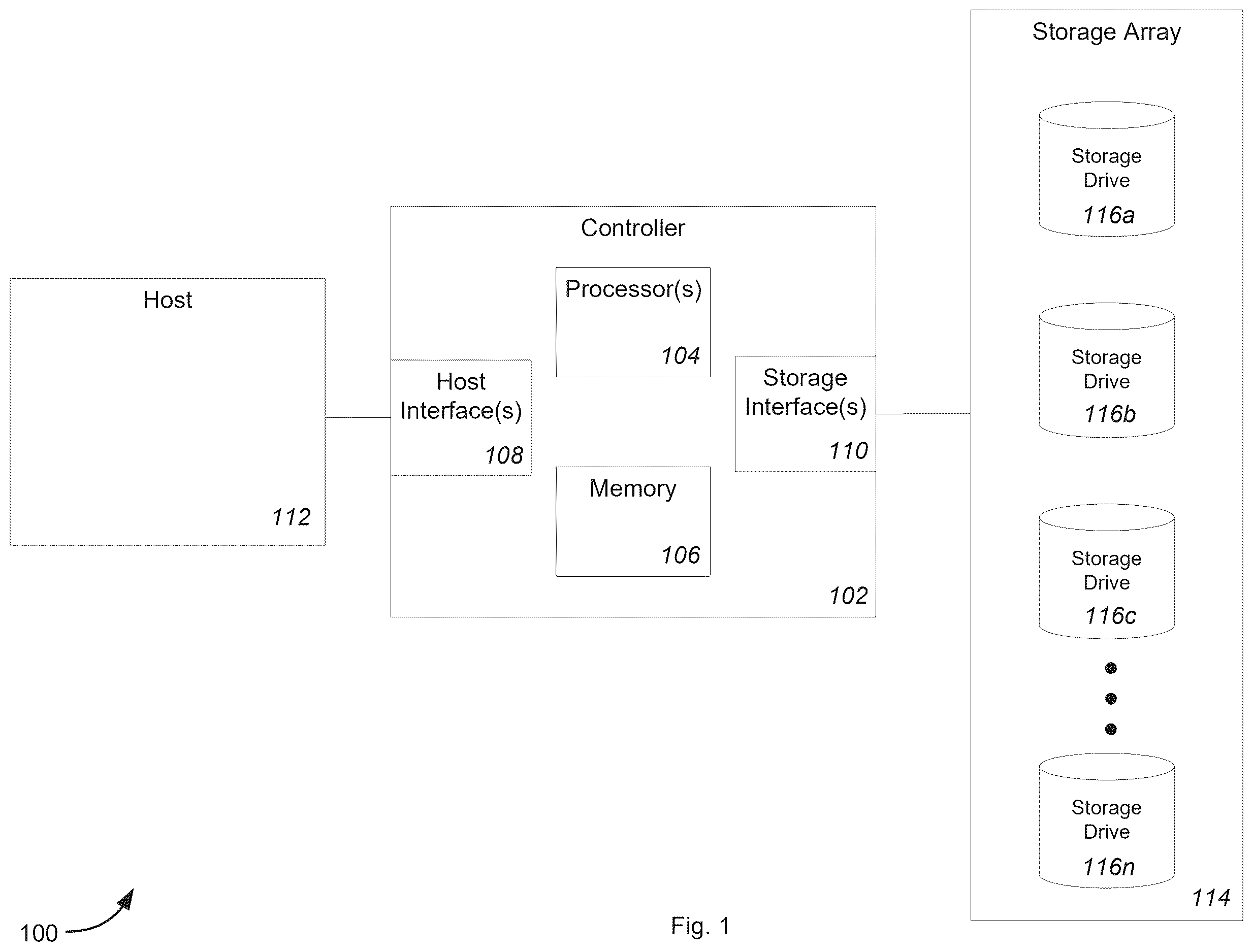 Patent US12613650 Figure 1 – Safe migration for raid devices