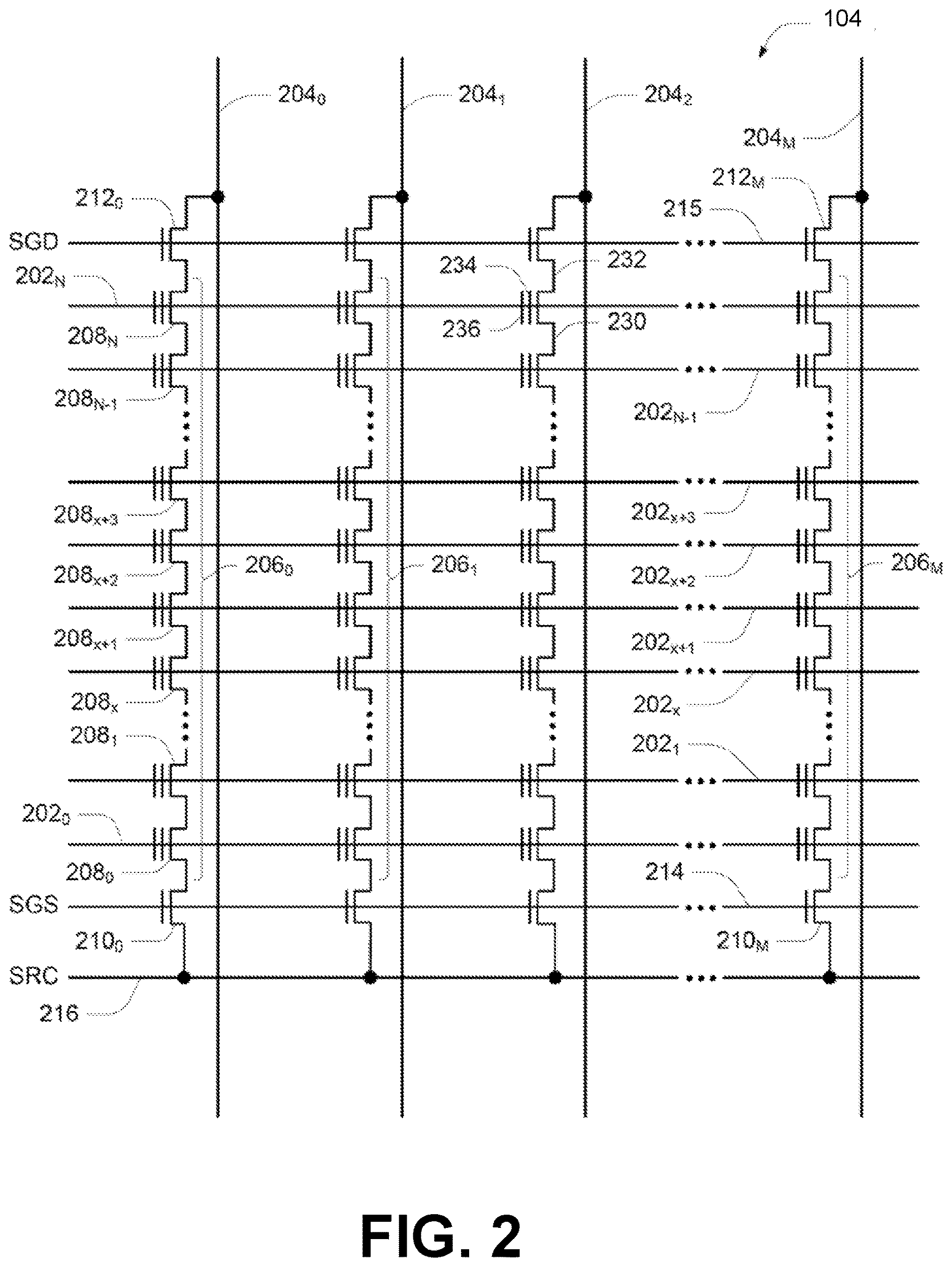 Patent US12613653 Figure 3 – Low pass through voltage on lower tier wordlines for read disturb improvement