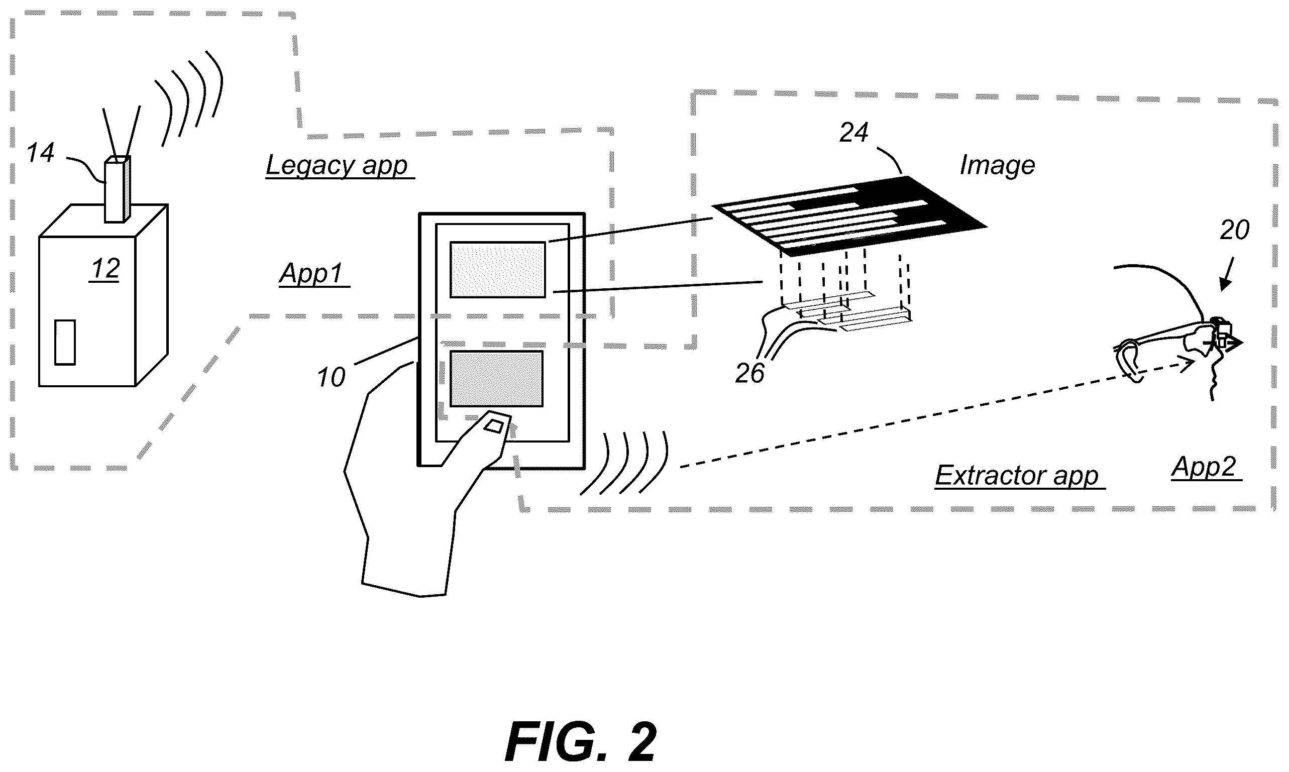 Patent US12613672 Figure 3 – Deriving personal display content from screen capture of primary display