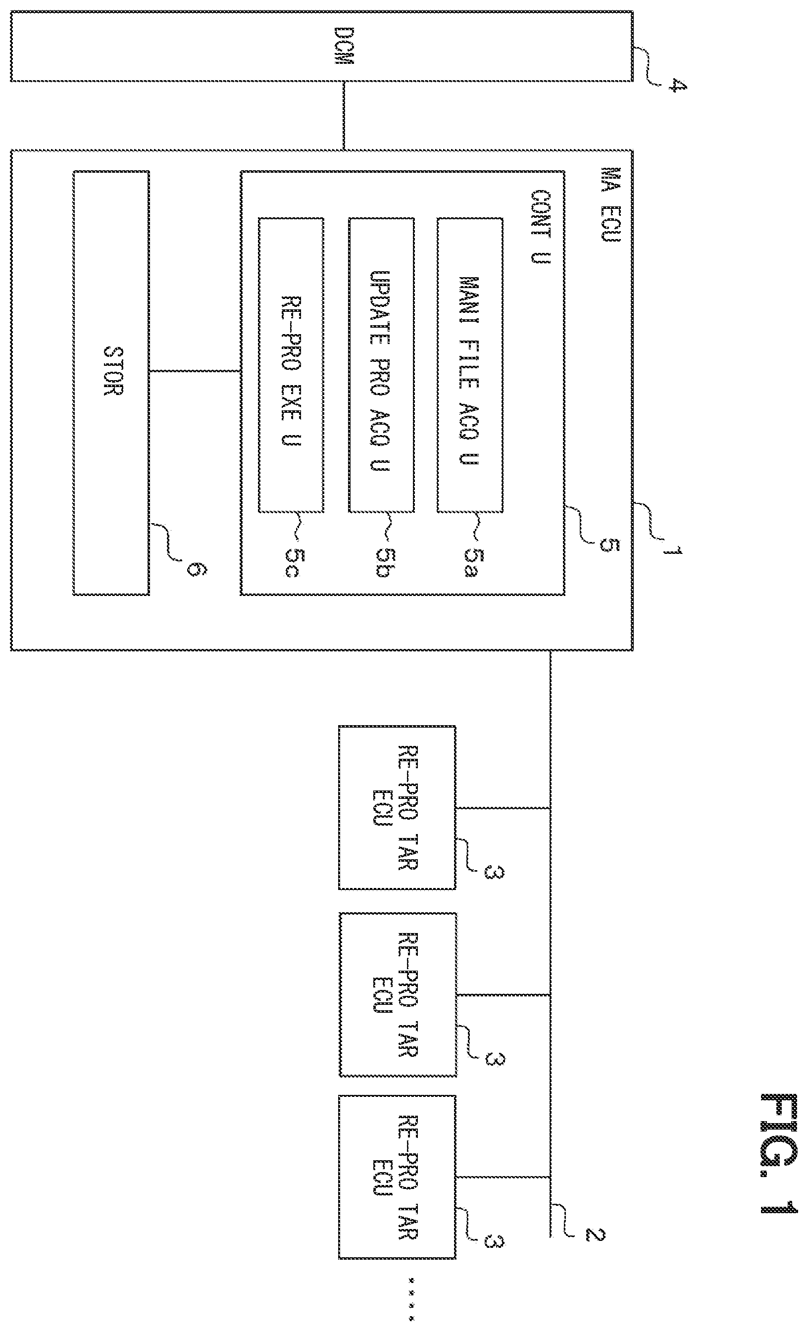 Patent US12613689 — Electronic control device, reprogram execution method, and non-transitory computer readable storage medium — Figure 1