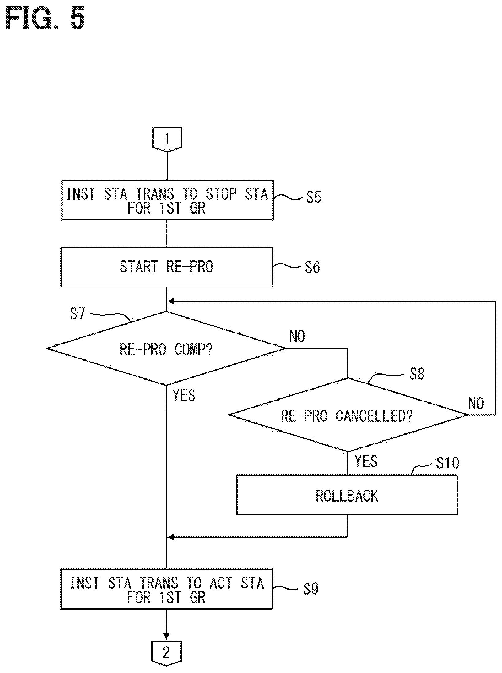 Patent US12613689 Figure 5 – Electronic control device, reprogram execution method, and non-transitory computer readable storage medium
