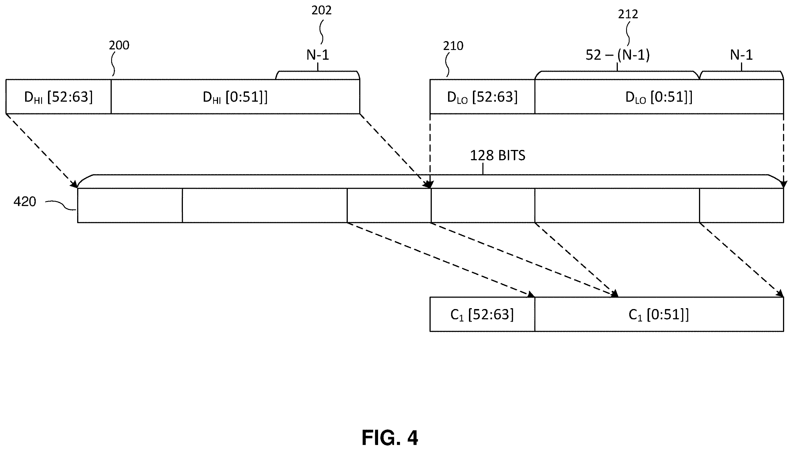 Patent US12613701 Figure 4 – Apparatus and method for vector packed concatenate and shift of specific portions of quadwords
