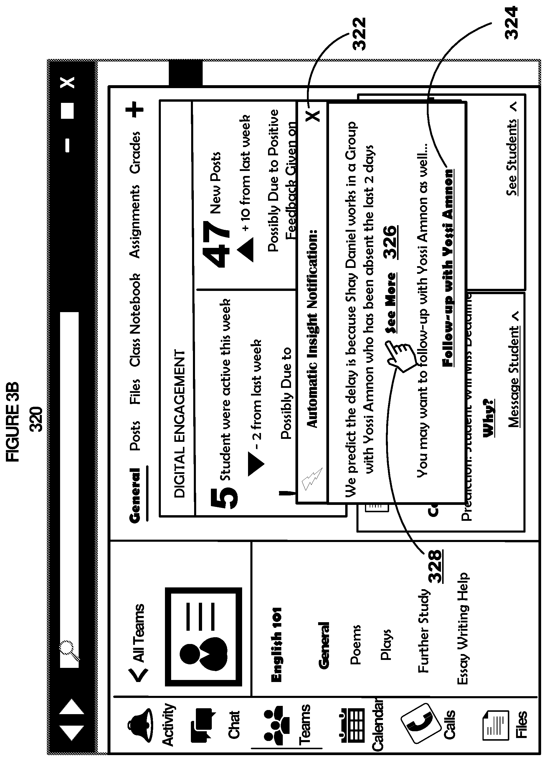 Patent US12613710 Figure 6 – Automated generation of early warning predictive insights about users