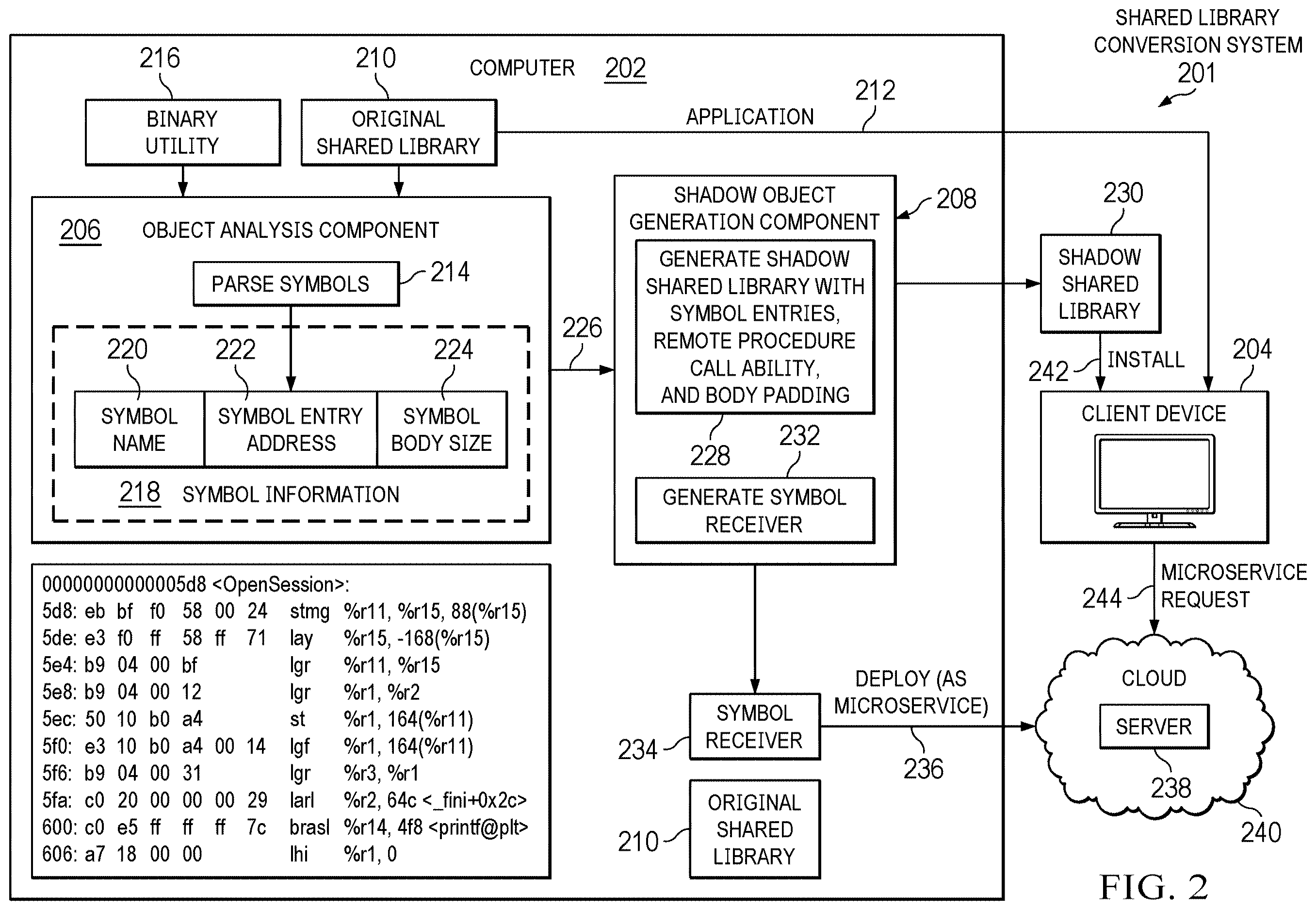 Patent US12613711 Figure 2 – Shared library conversion