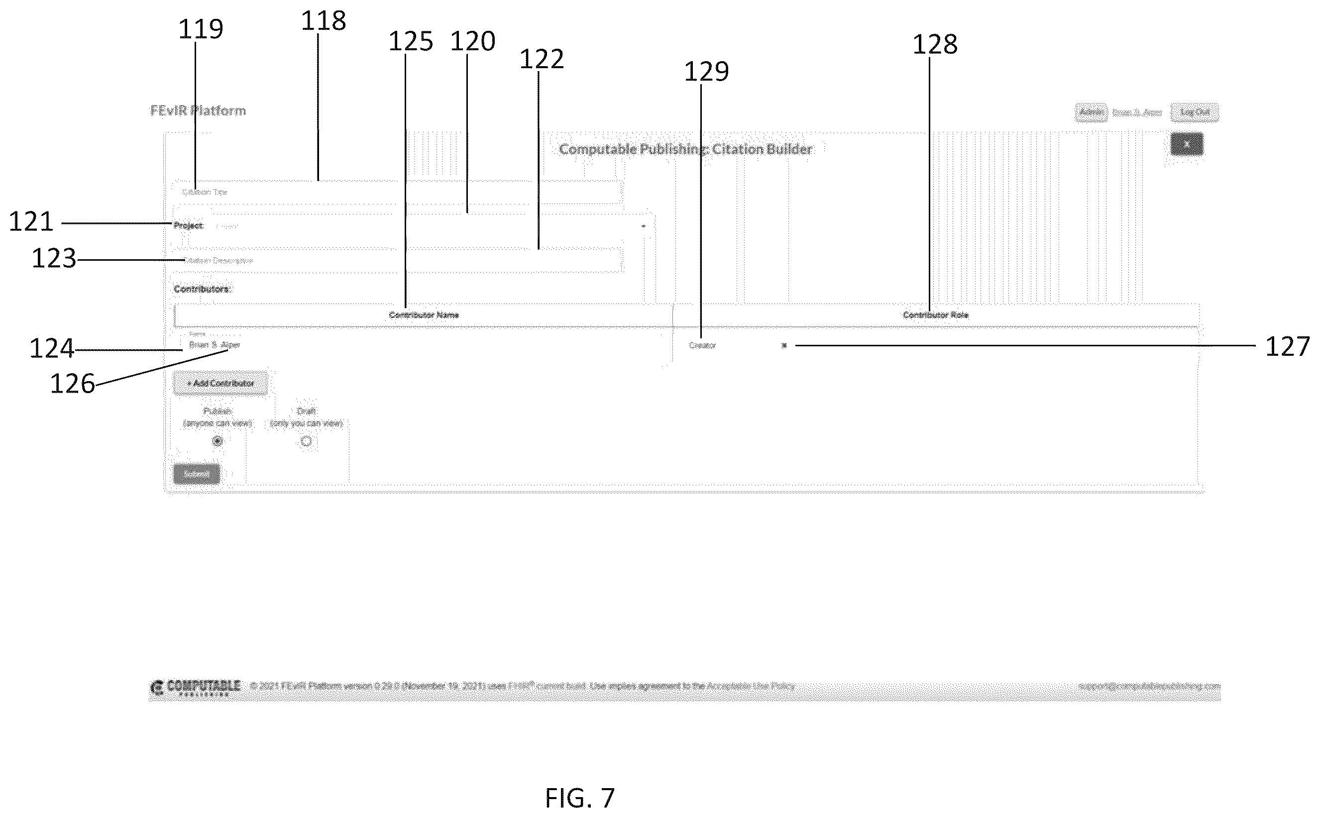 Patent US12613712 Figure 7 – System and method to support human data entry and conversion to expression in intermediate form for research knowledge