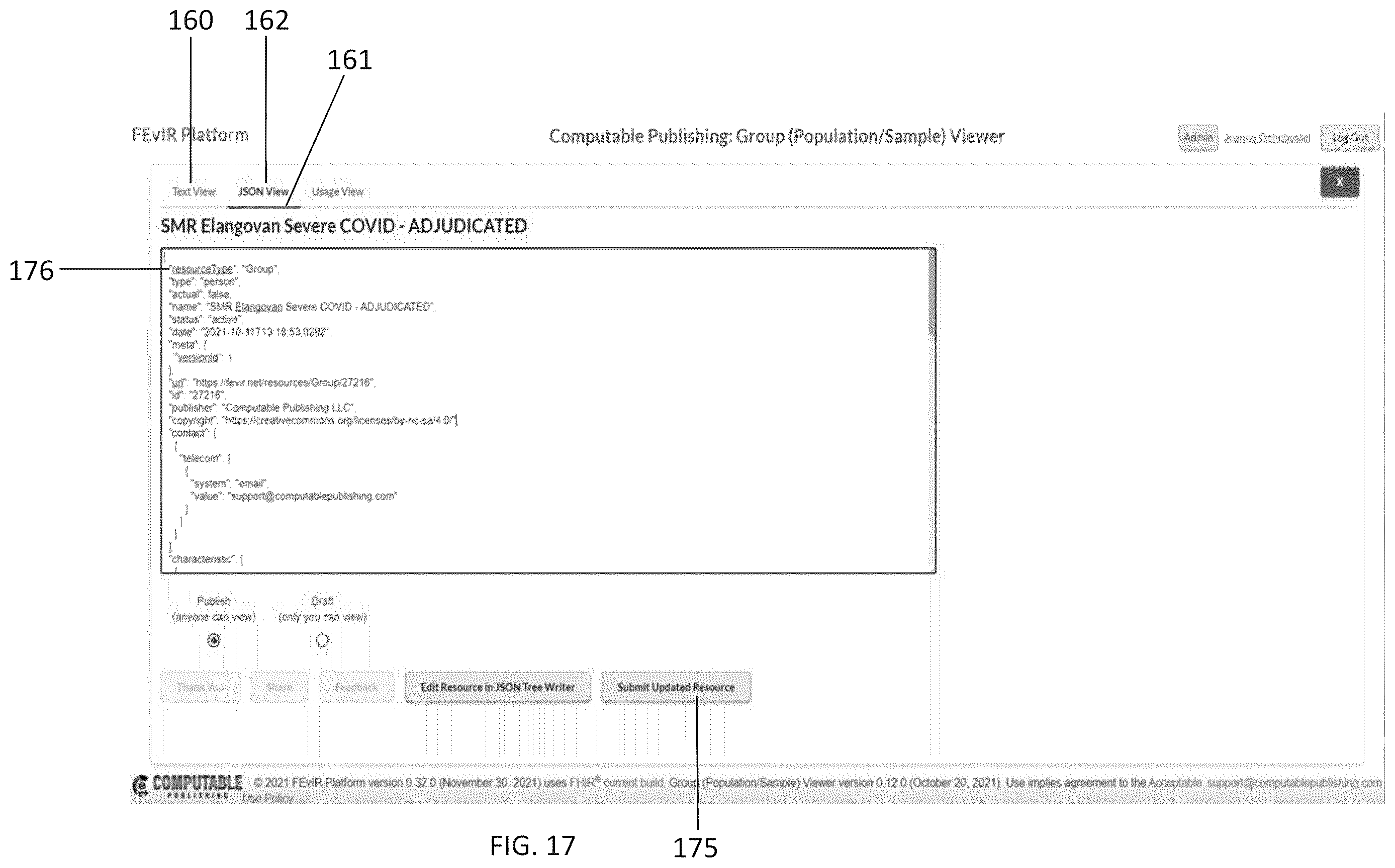 Patent US12613712 Figure 17 – System and method to support human data entry and conversion to expression in intermediate form for research knowledge