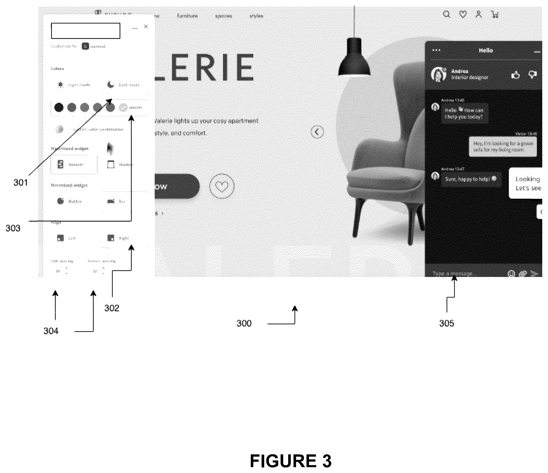 Patent US12613713 Figure 3 – System and method for on-site communication widget configuration
