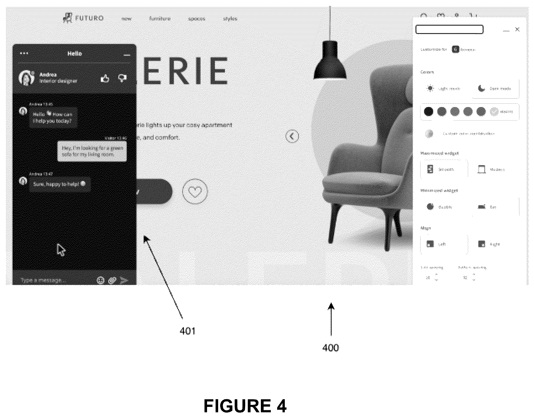 Patent US12613713 Figure 4 – System and method for on-site communication widget configuration