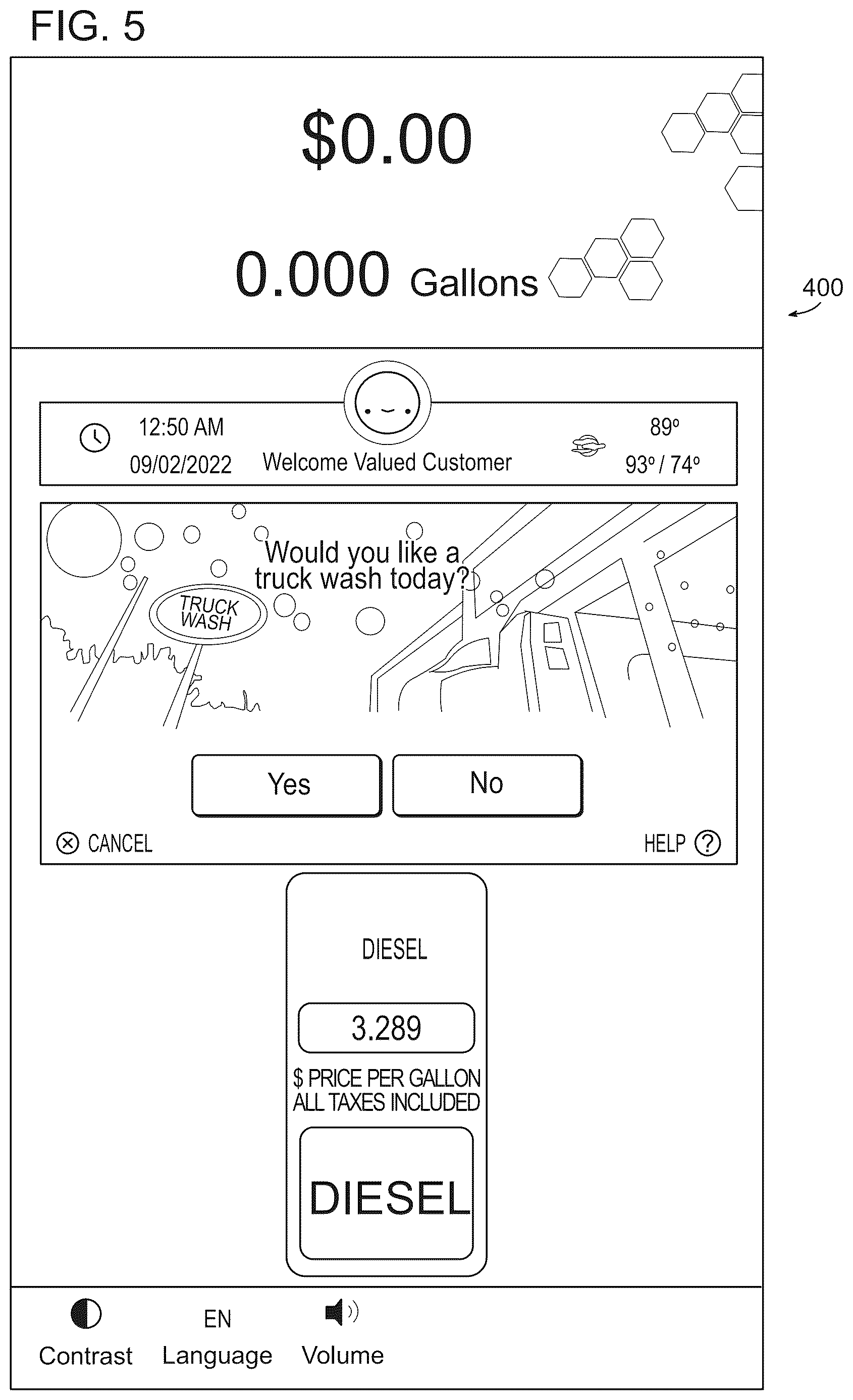 Patent US12613715 Figure 5 – Dynamic management of display content